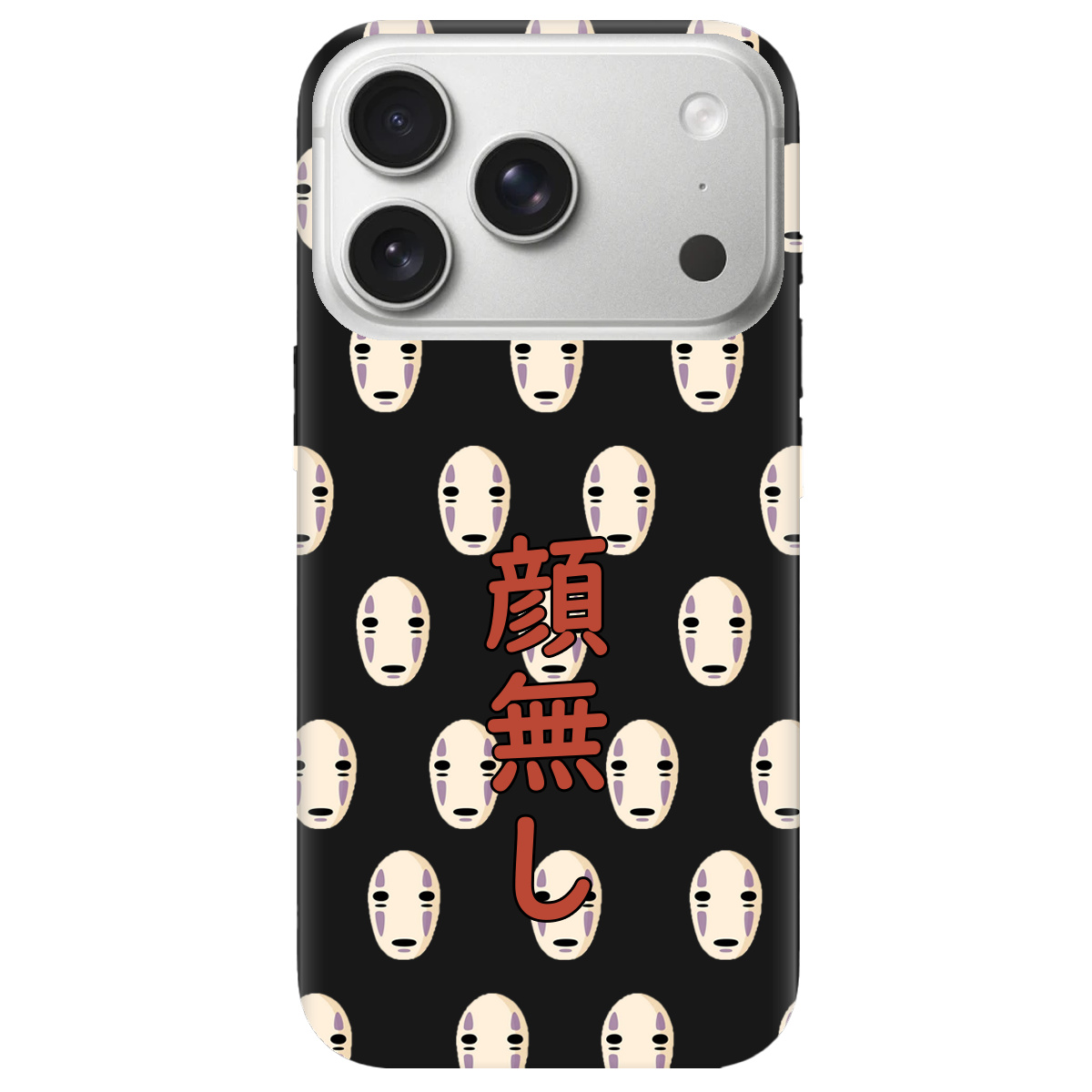 Чехол для Apple iPhone 17 Pro черный матовый soft touch Унесенные привидениями - фото 1 - Чехлы для телефонов