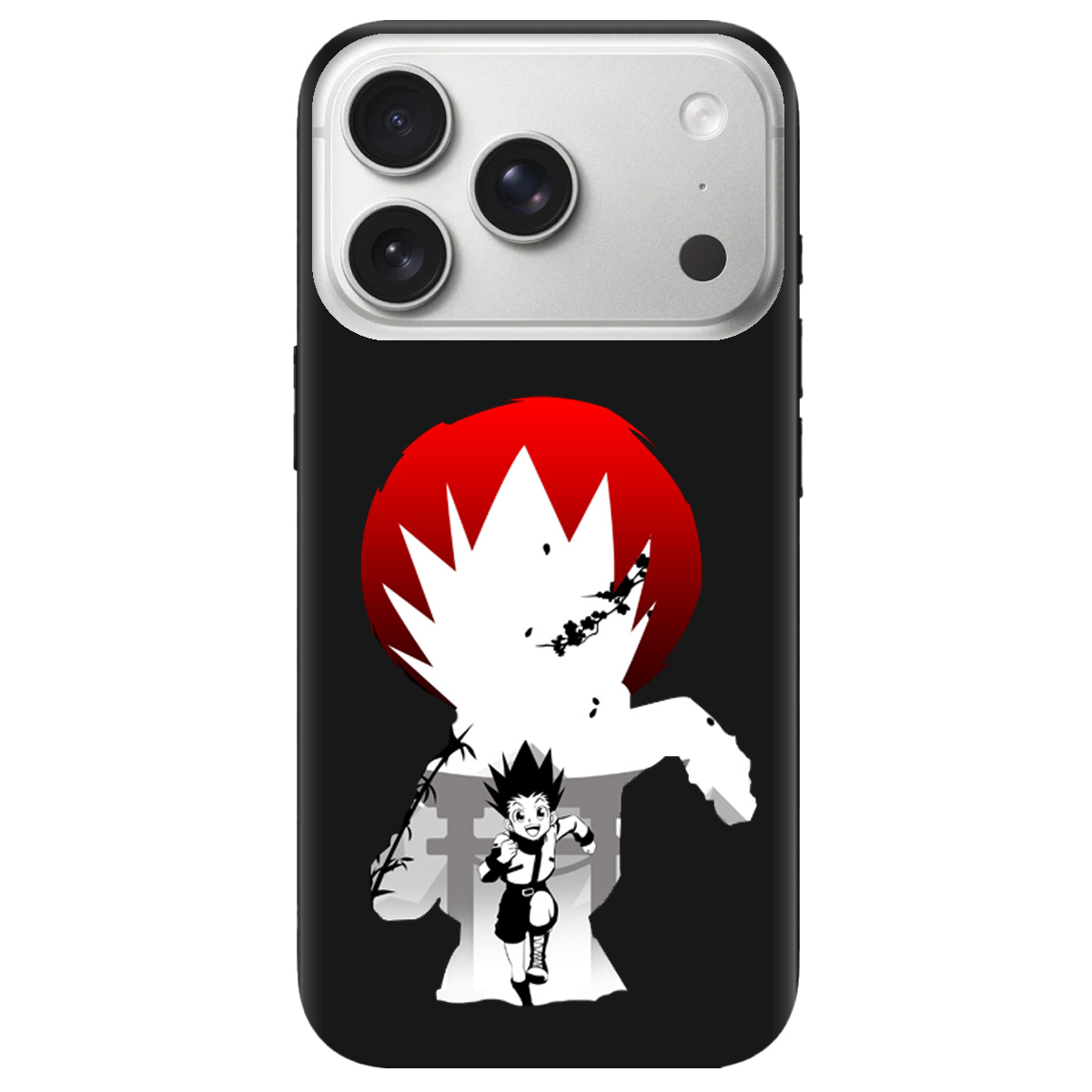 Чехол для Apple iPhone 17 Pro черный матовый soft touch Гон - фото 1 - Чехлы для телефонов