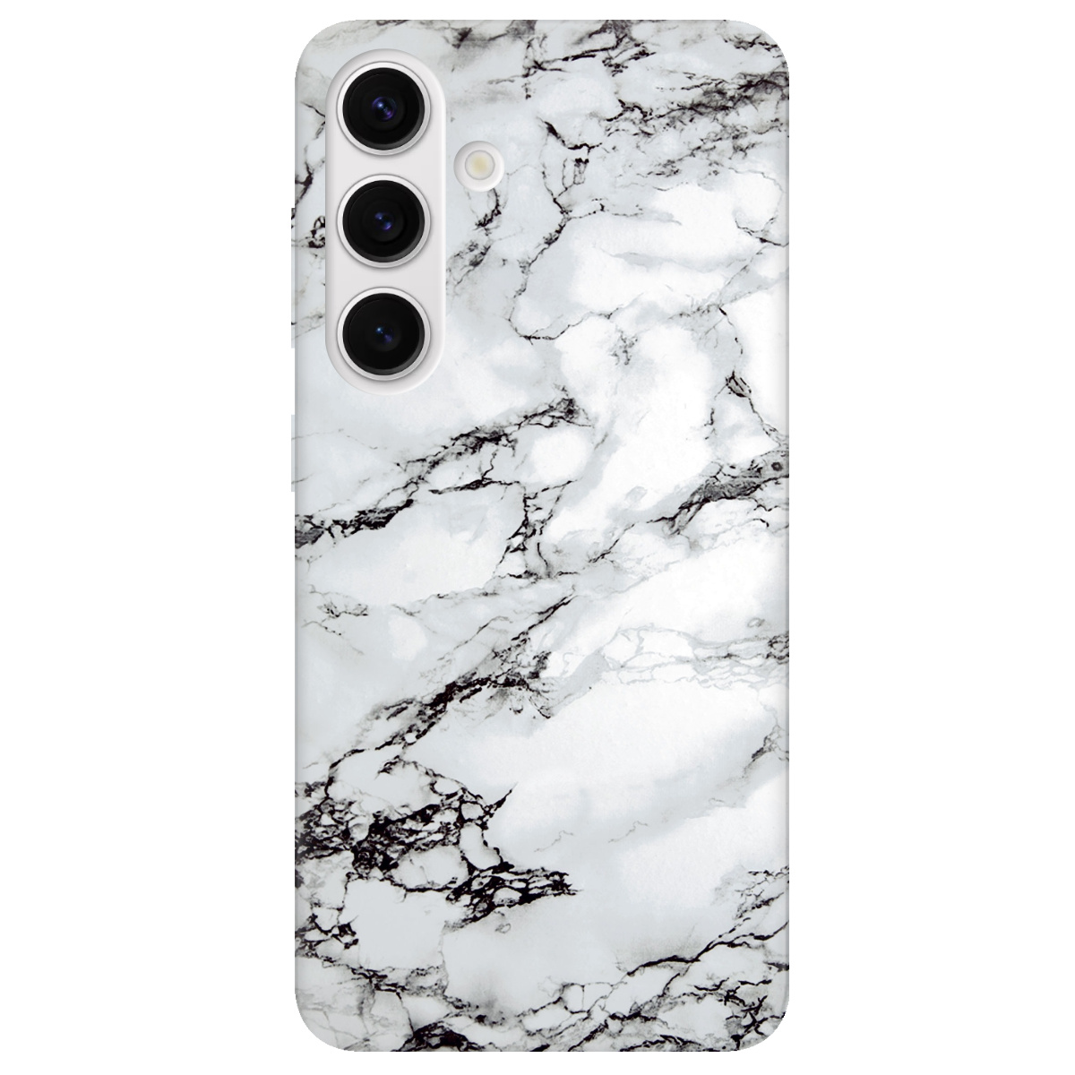 Чохол для Samsung Galaxy S24 Plus прозорий Мармур - фото 1 - Чохли для телефонів