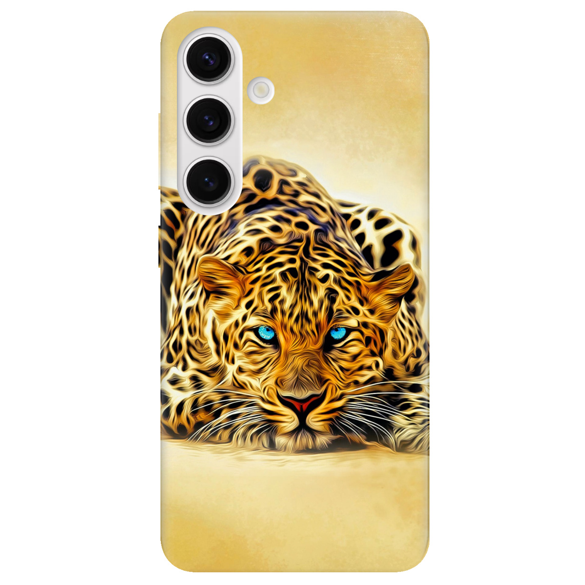 Чехол для Samsung Galaxy S24 Plus прозрачный Леопард - фото 1 - Чехлы для телефонов