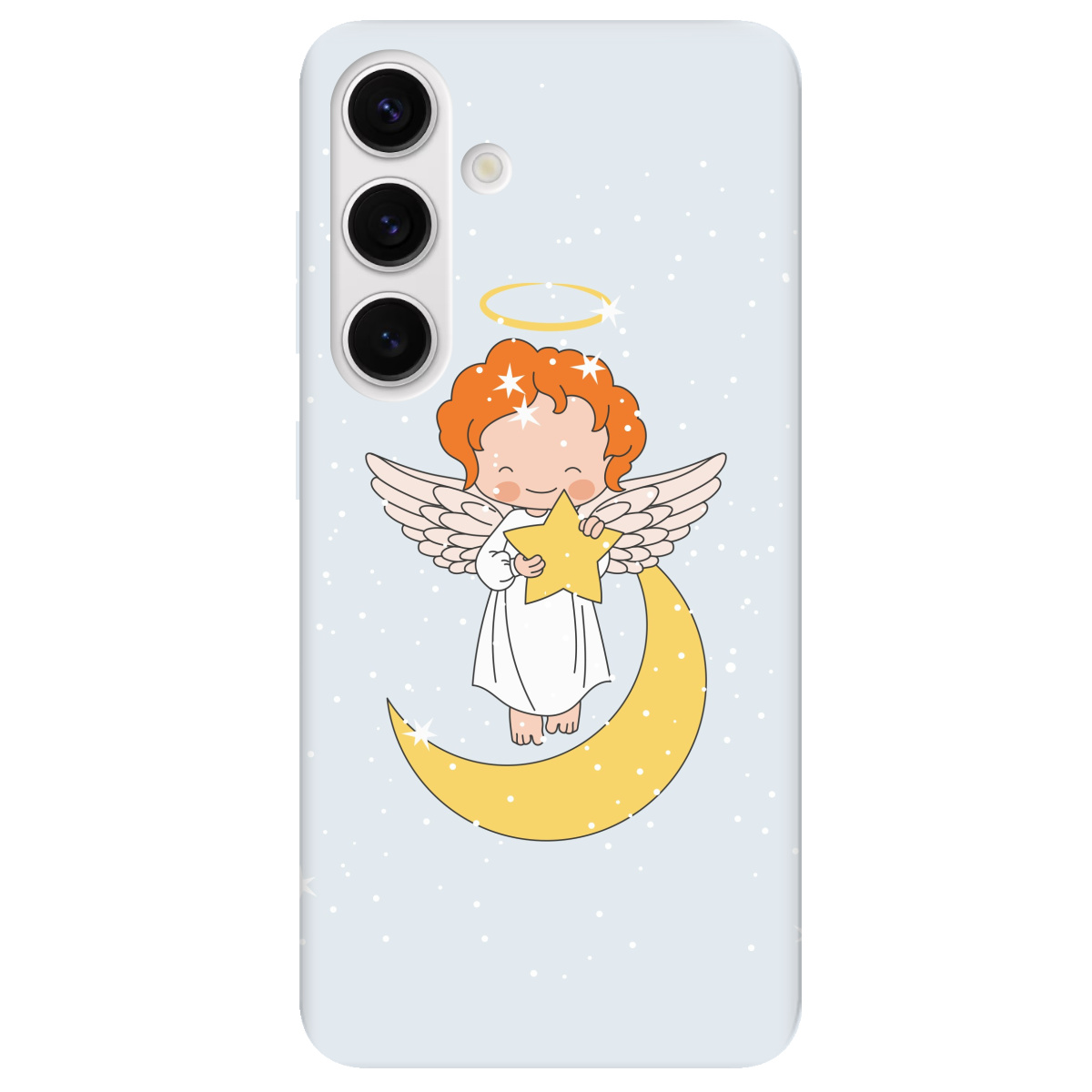 Чехол для Samsung Galaxy S24 Plus прозрачный Angel - фото 1 - Чехлы для телефонов