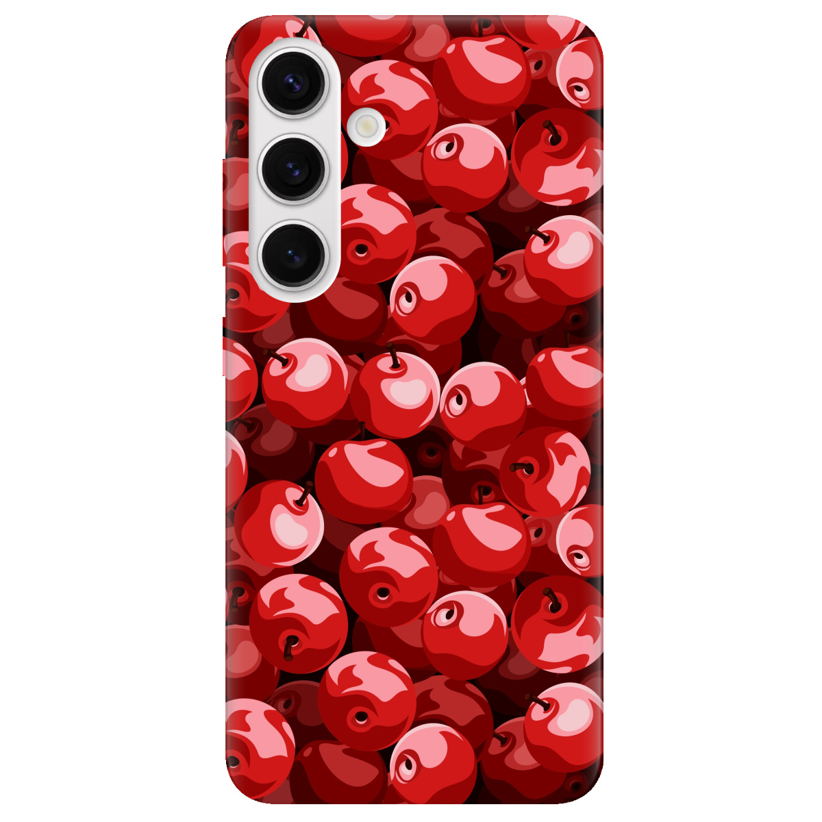 Чехол для Samsung Galaxy S24 Plus прозрачный Cherry - фото 1 - Чехлы для телефонов