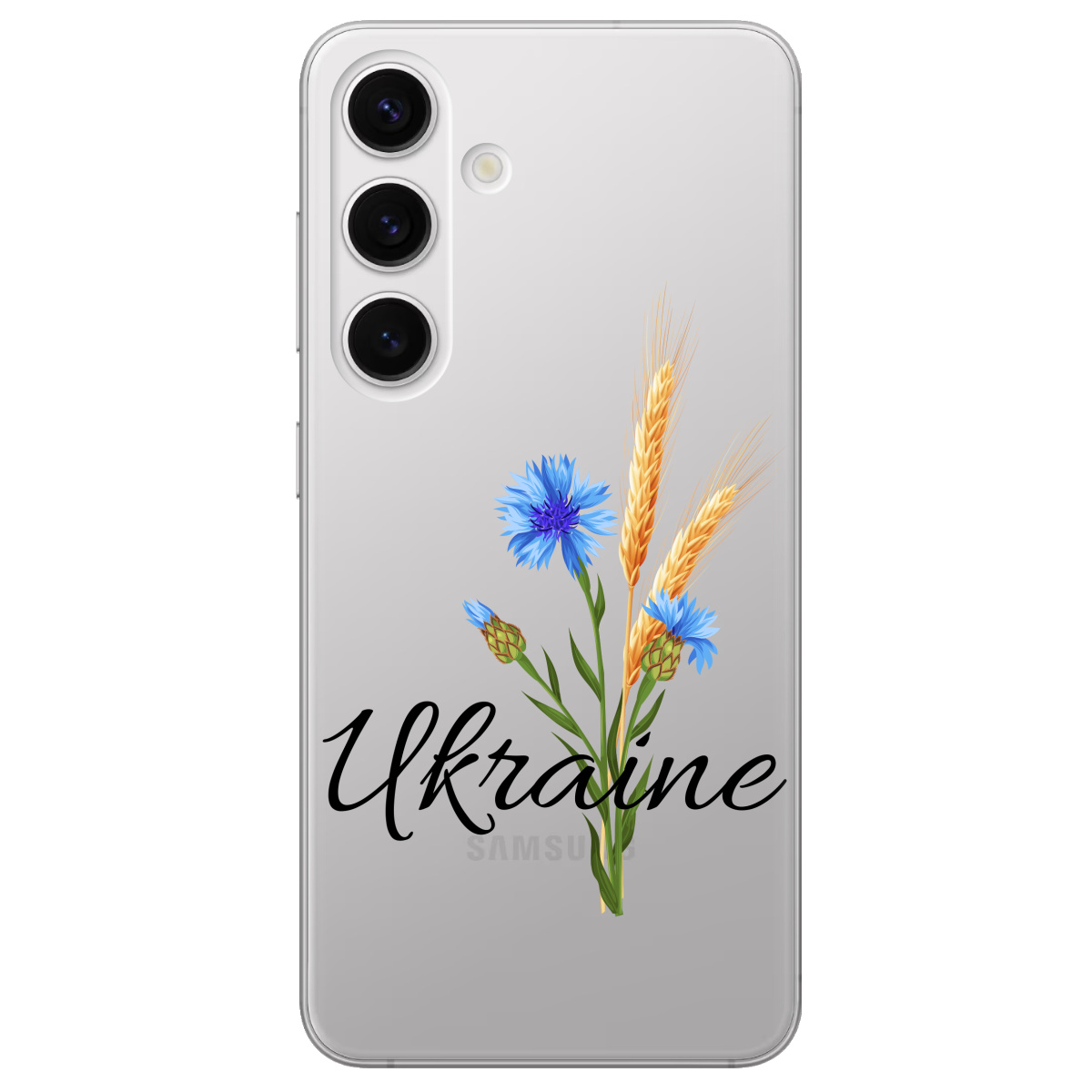 Чохол для Samsung Galaxy S24 Plus прозорий Незалежна Україна - фото 1 - Чохли для телефонів