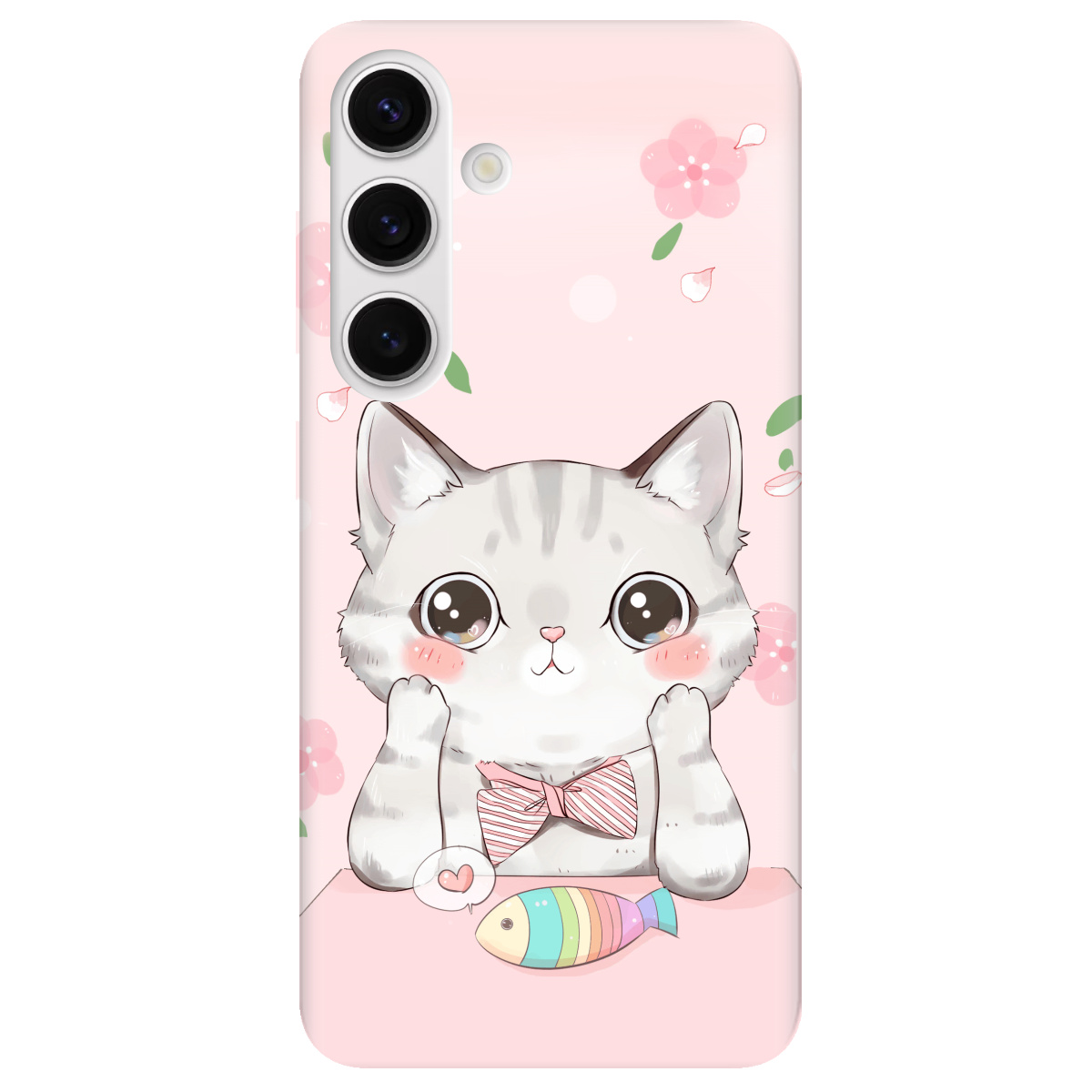 Чохол для Samsung Galaxy S24 Plus прозорий Kitty Cat - фото 1 - Чохли для телефонів