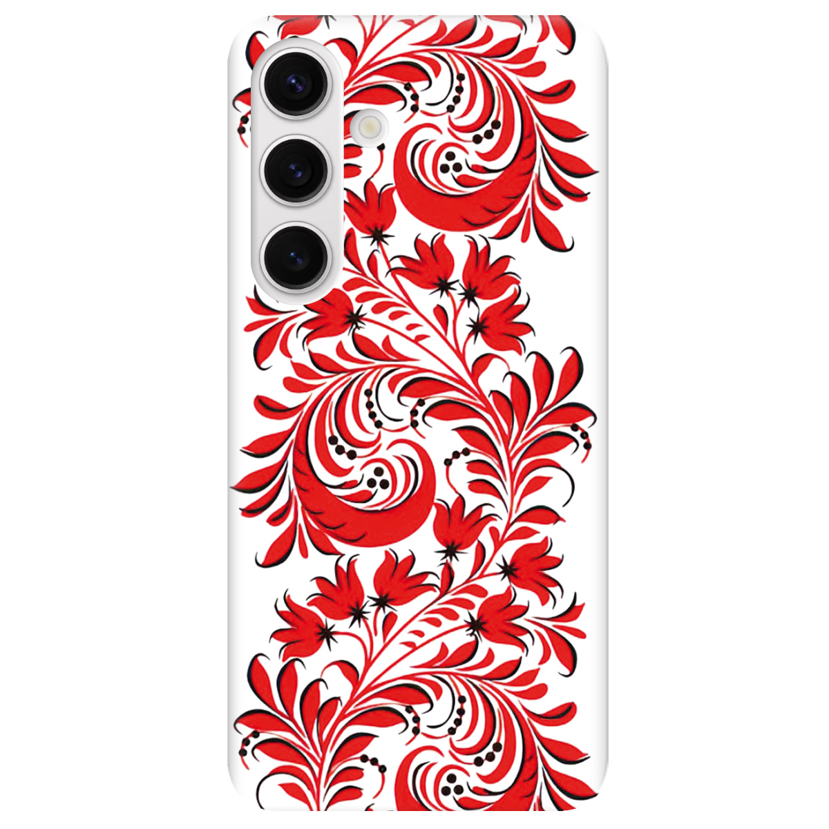 Чехол для Samsung Galaxy S24 Plus прозрачный Love Ukraine ornament - фото 1 - Чехлы для телефонов