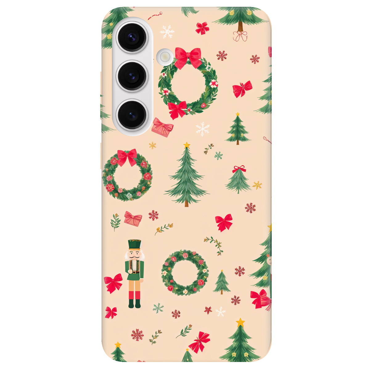 Чехол для Samsung Galaxy S24 Plus прозрачный Christmas Traditions - фото 1 - Чехлы для телефонов