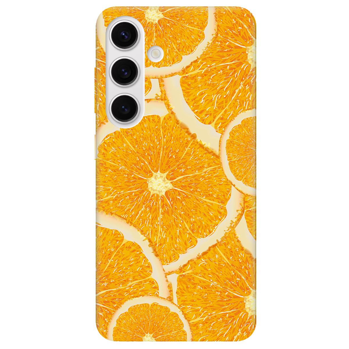 Чехол для Samsung Galaxy S25 Plus прозрачный Orange - фото 1 - Чехлы для телефонов