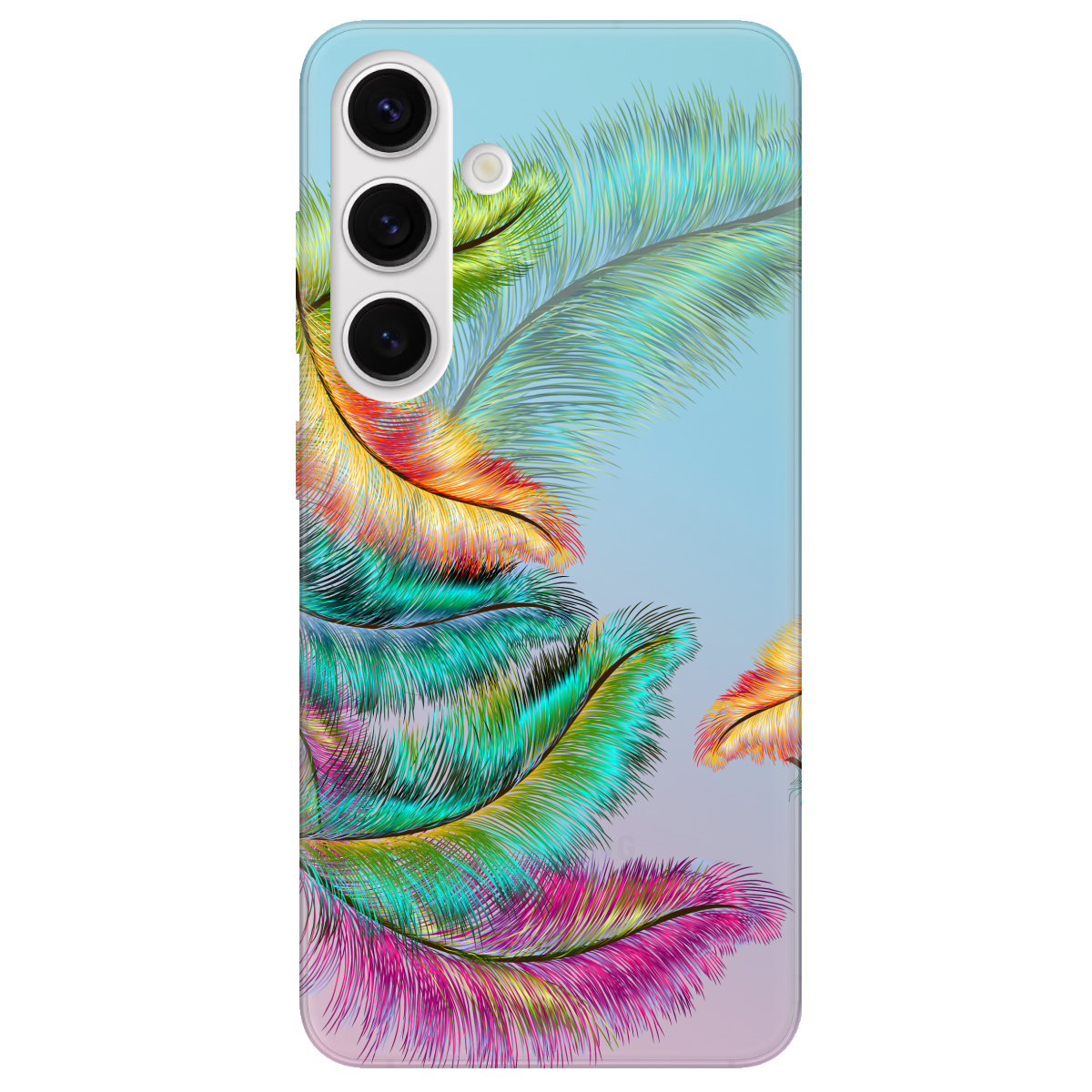 Чехол для Samsung Galaxy S25 Plus прозрачный Fluff - фото 1 - Чехлы для телефонов