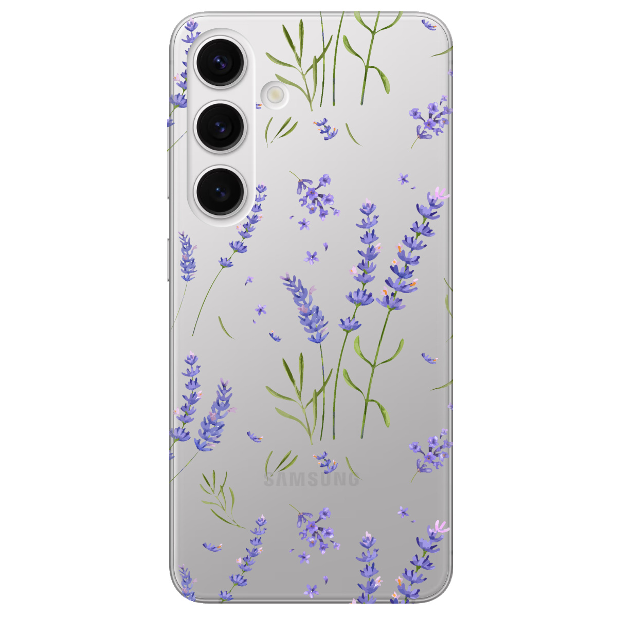 Чехол для Samsung Galaxy S25 Plus прозрачный Lavender - фото 1 - Чехлы для телефонов