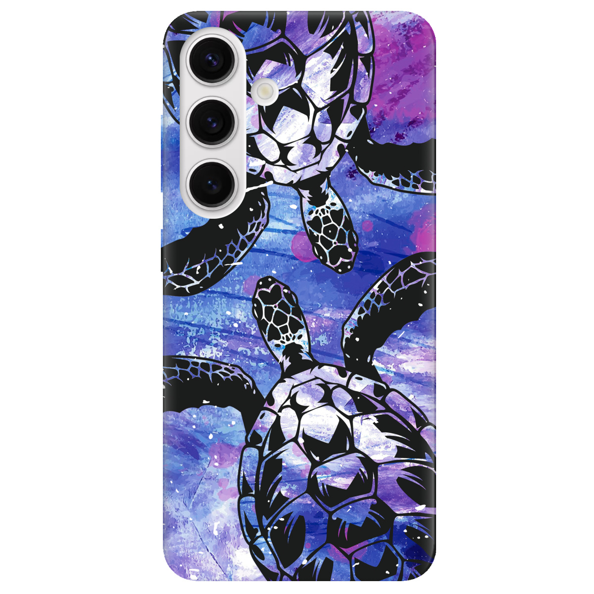 Чехол для Samsung Galaxy S25 Plus прозрачный Turtles - фото 1 - Чехлы для телефонов