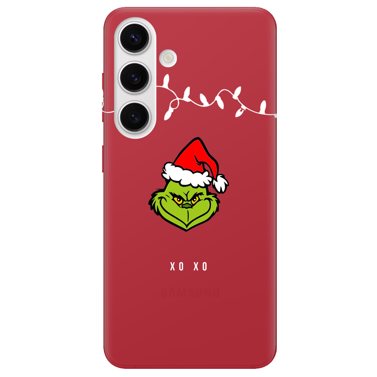 Чехол для Samsung Galaxy S25 Plus прозрачный Grinch xo xo - фото 1 - Чехлы для телефонов