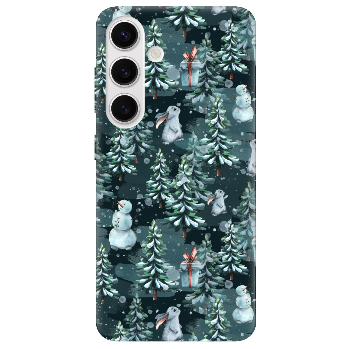 Чохол для Samsung Galaxy S25 Plus прозорий Winter forest - фото 1 - Чохли для телефонів