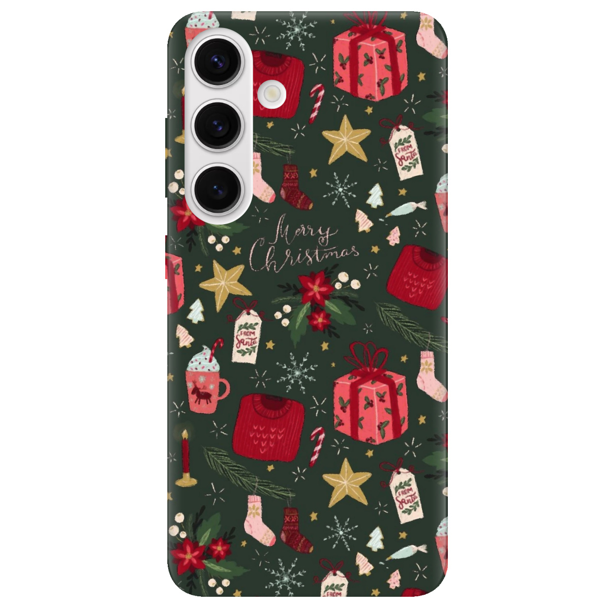 Чохол для Samsung Galaxy S25 Plus прозорий Merry christmas - фото 1 - Чохли для телефонів