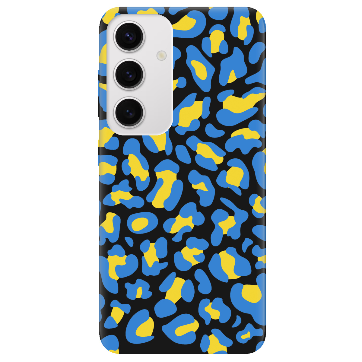 Чехол для Samsung Galaxy S25 Plus черный матовый soft touch LeopardUA - фото 1 - Чехлы для телефонов