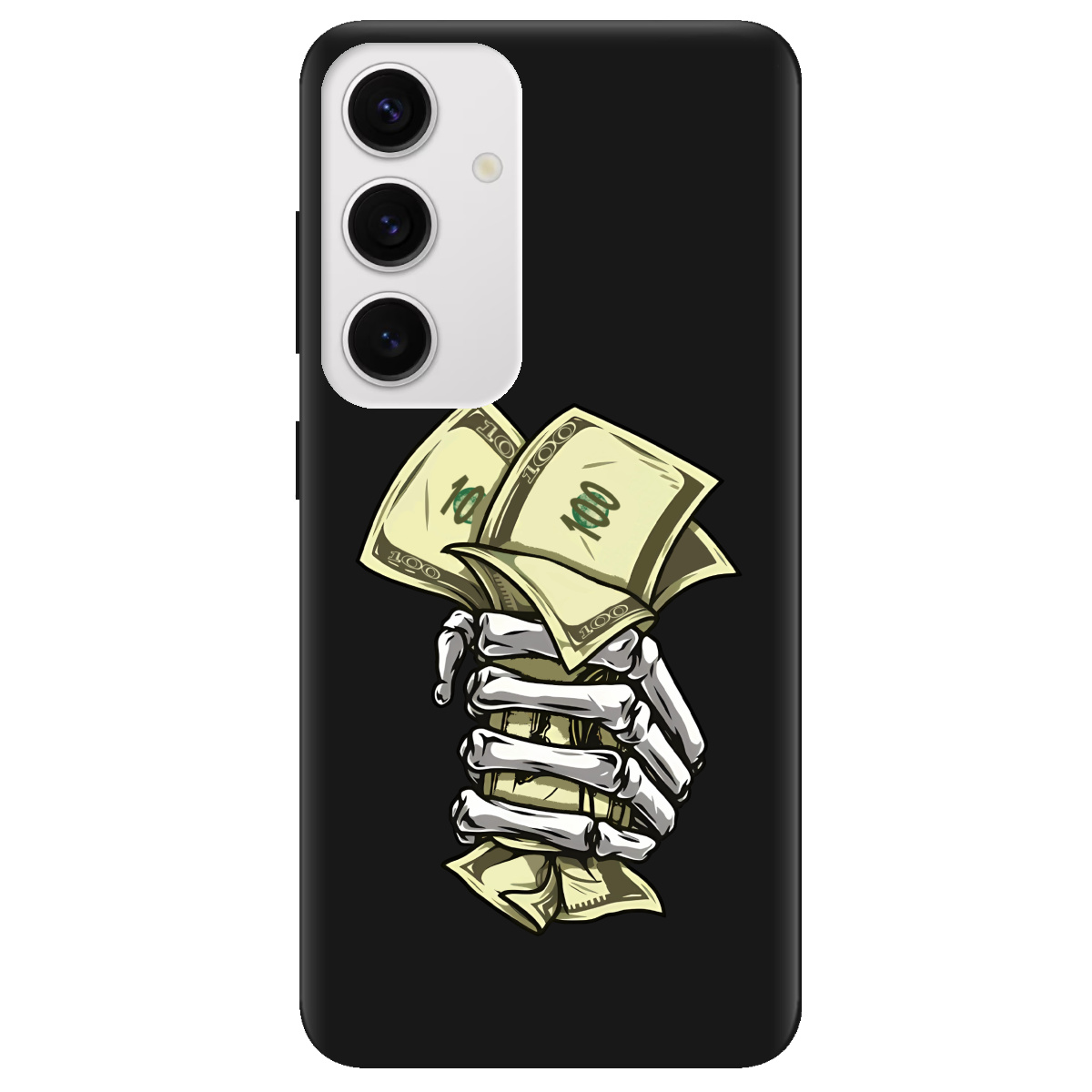 Чохол для Samsung Galaxy S25 Plus чорний матовий soft touch Загашник - фото 1 - Чохли для телефонів