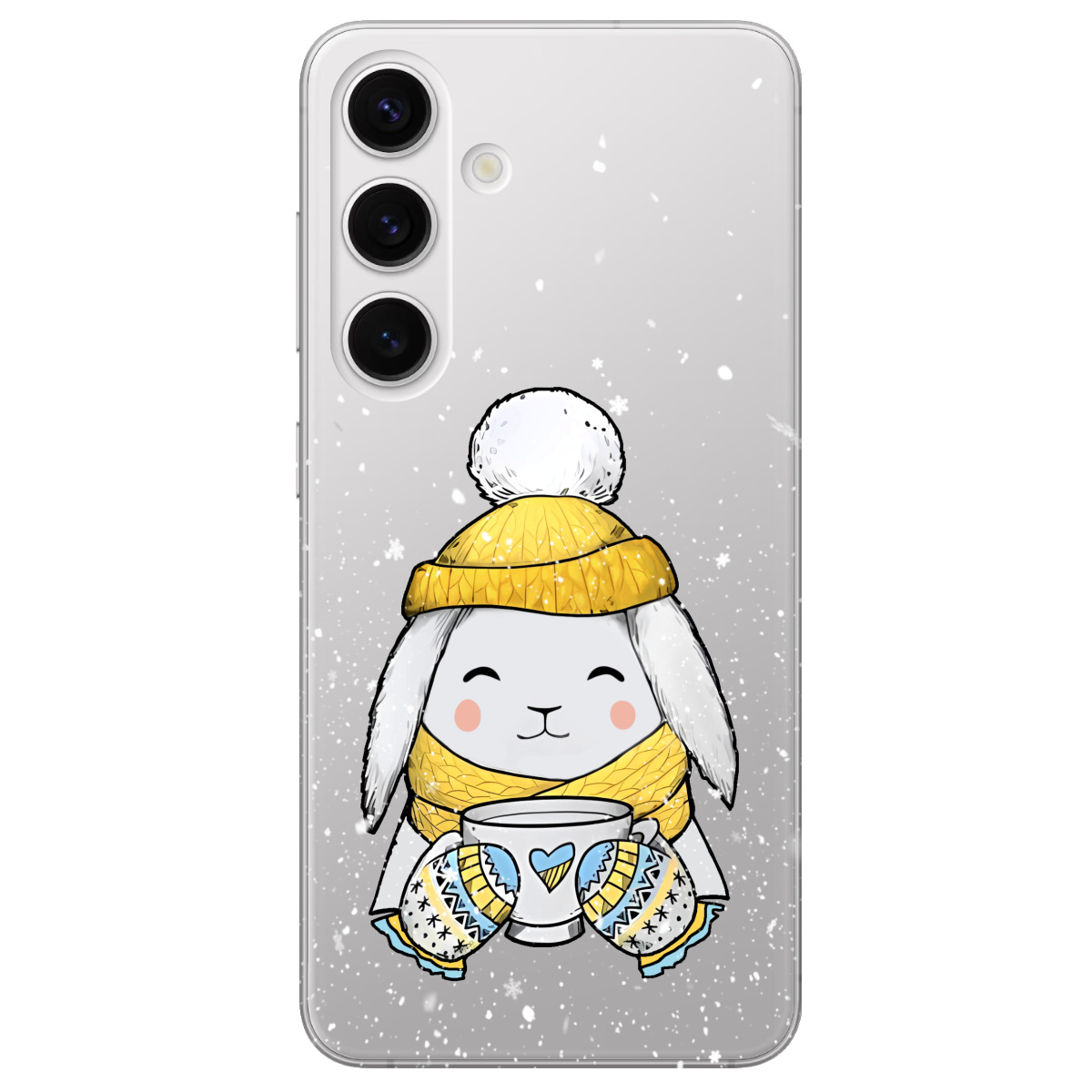 Чехол для Samsung Galaxy S25 Plus прозрачный Пухнастик - фото 1 - Чехлы для телефонов