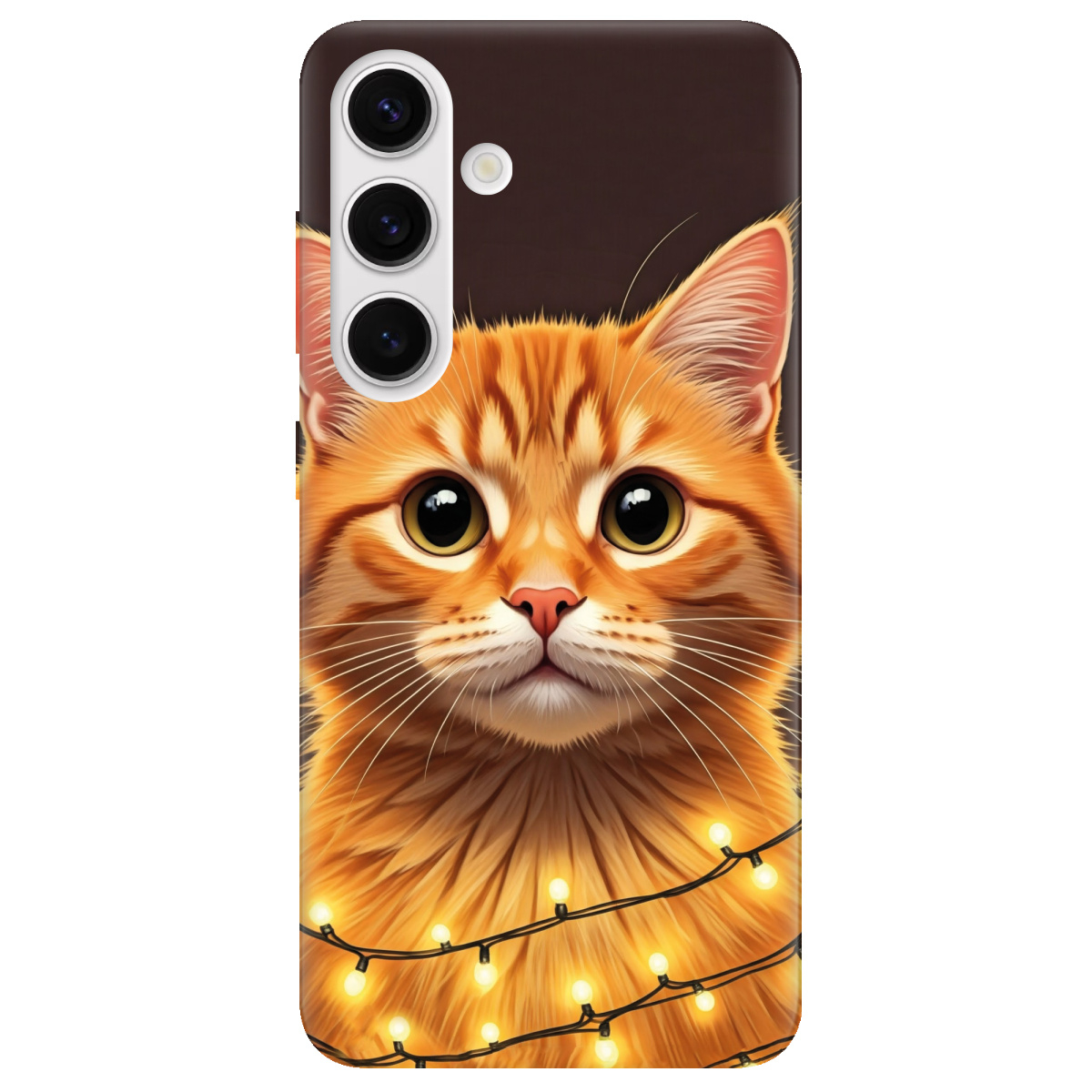 Чехол для Samsung Galaxy S25 Plus прозрачный Festive Kitty - фото 1 - Чехлы для телефонов