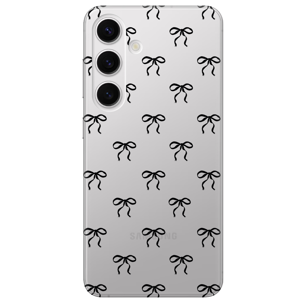 Чехол для Samsung Galaxy S24 Plus прозрачный Bow - фото 1 Чехол для Samsung Galaxy S24 Plus прозрачный Bow - фото 1 - Чехлы для телефонов
