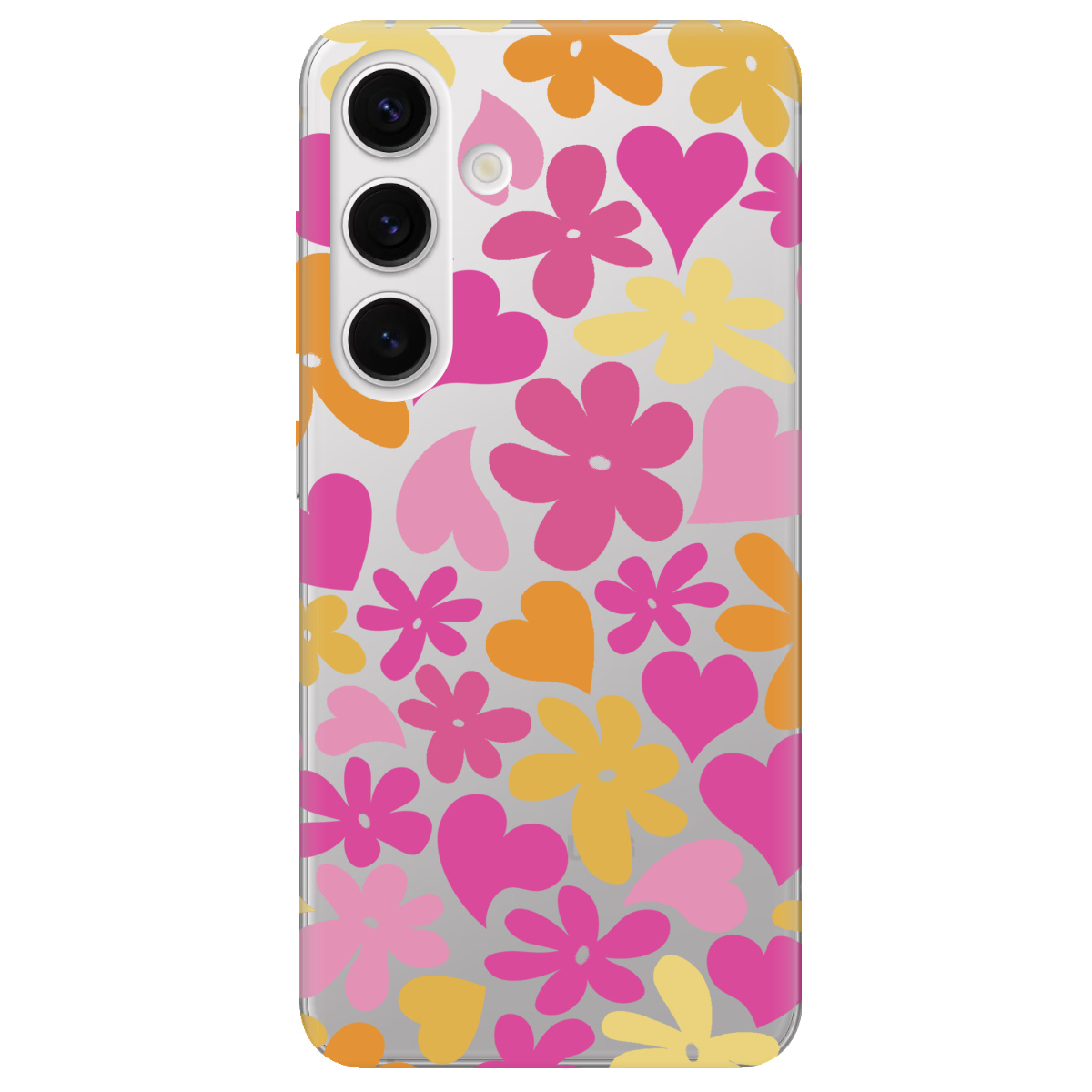 Чехол для Samsung Galaxy S24 Plus прозрачный Blooming Love - фото 1 - Чехлы для телефонов