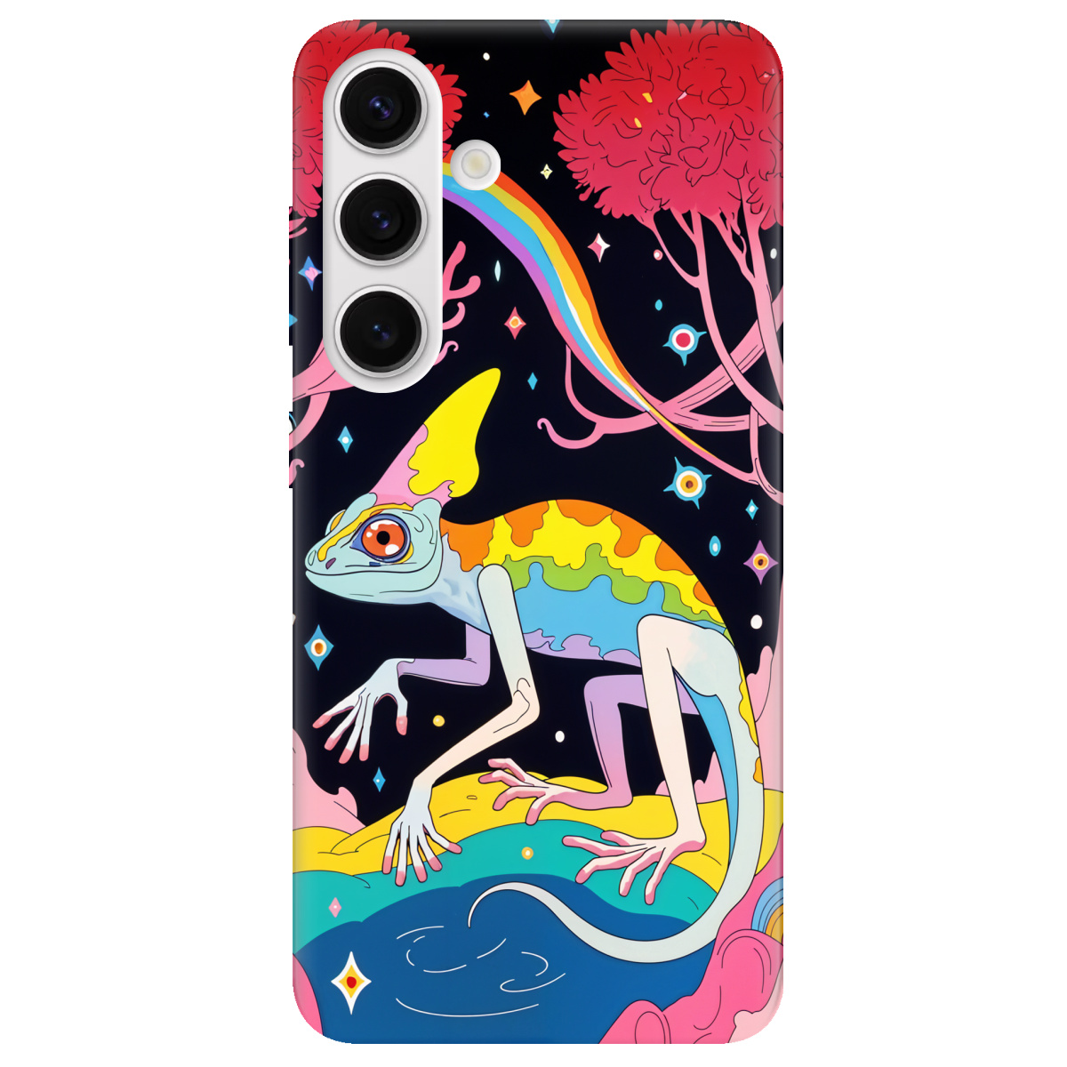 Чехол для Samsung Galaxy S24 Plus прозрачный Cosmic Chameleon - фото 1 - Чехлы для телефонов