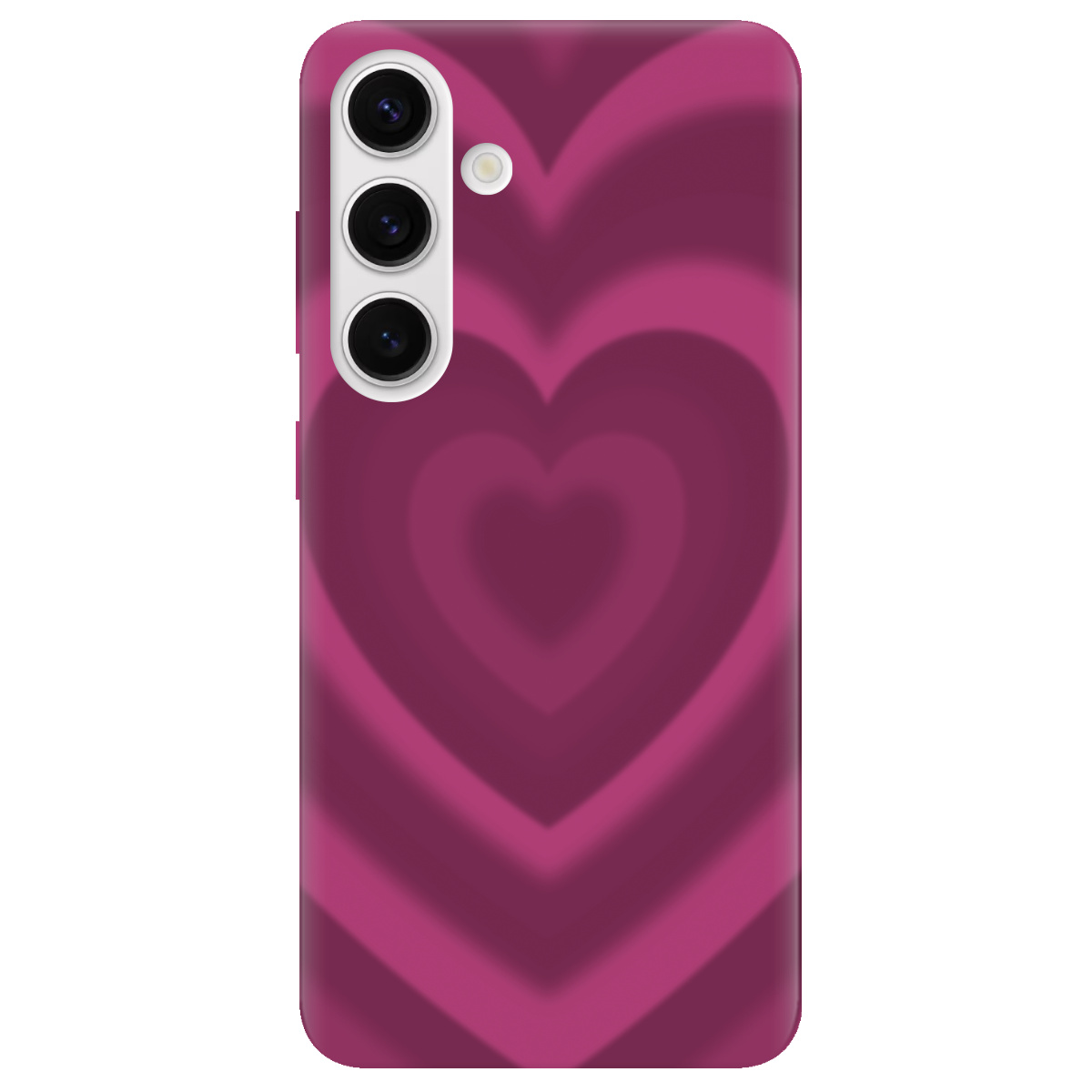 Чехол для Samsung Galaxy S25 Plus прозрачный Pink Heart - фото 1 - Чехлы для телефонов