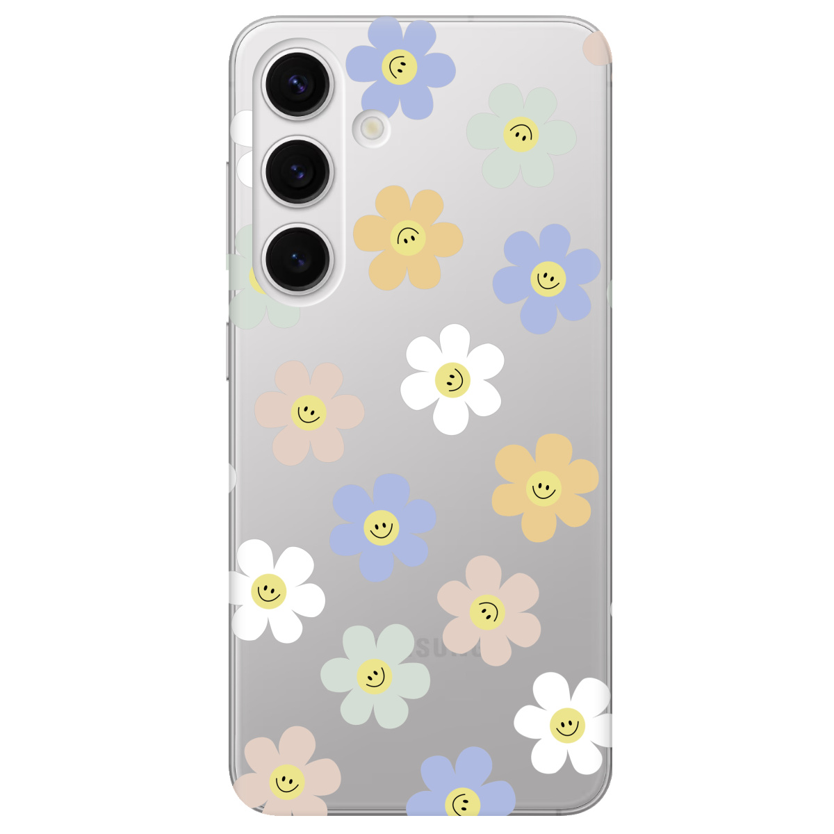 Чехол для Samsung Galaxy S24 Plus прозрачный Pastel Garden - фото 1 - Чехлы для телефонов