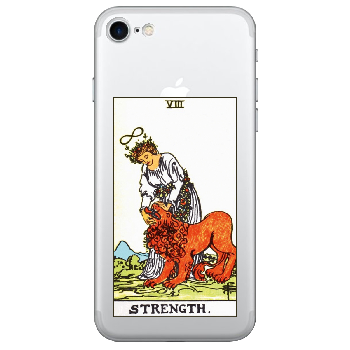 Чехол для Apple iPhone 7 прозрачный Таро Сила - фото 1 - Чехлы для телефонов