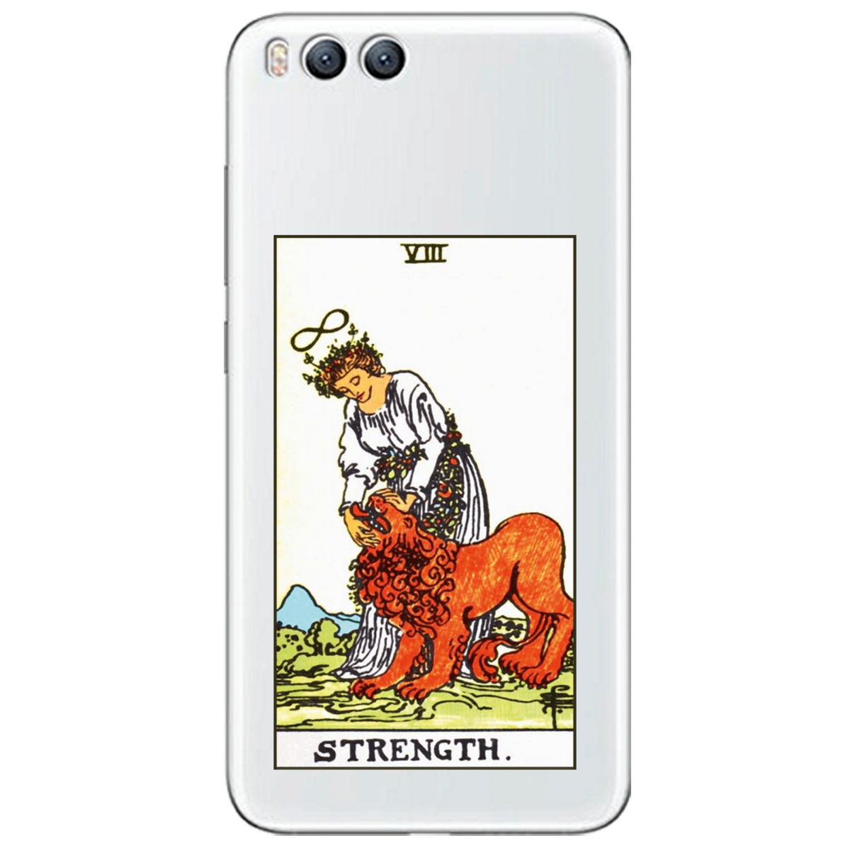 Чехол для Xiaomi Mi 6 прозрачный Таро Сила - фото 1 - Чехлы для телефонов
