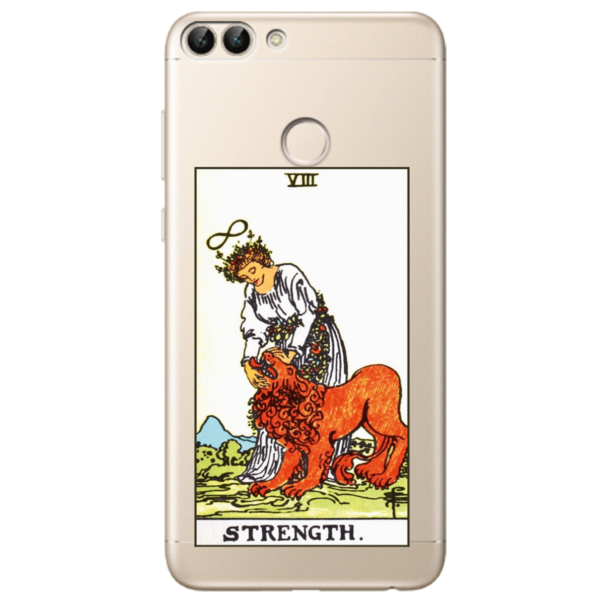 Чехол для Huawei P Smart прозрачный Таро Сила - фото 1 - Чехлы для телефонов