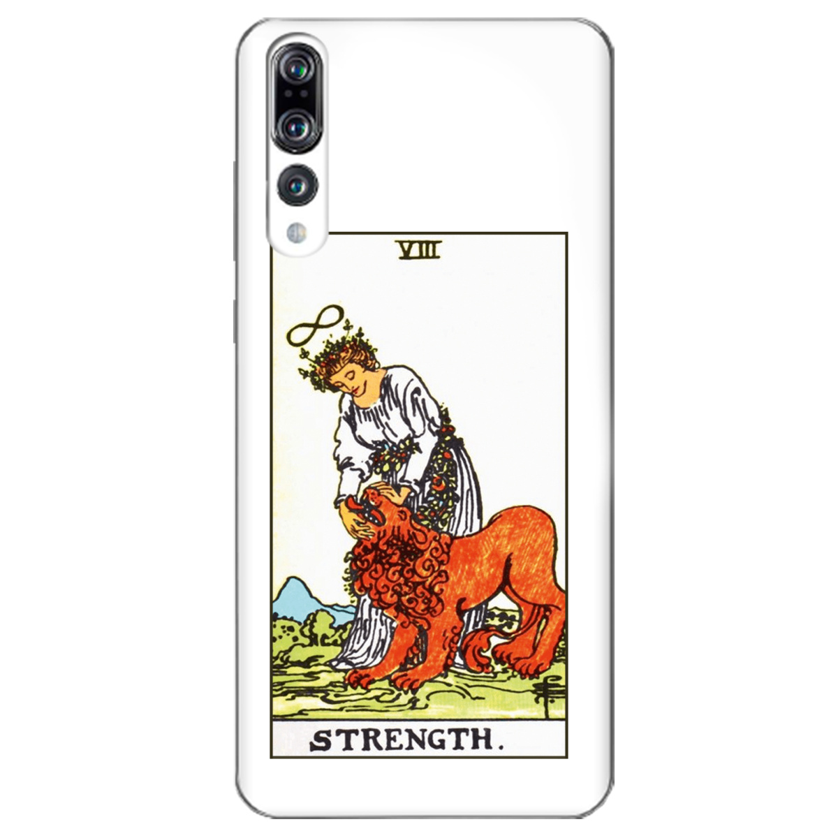Чохол для Huawei P20 Pro прозорий Таро Сила - фото 1 Чохол для Huawei P20 Pro прозорий Таро Сила - фото 1 - Чохли для телефонів