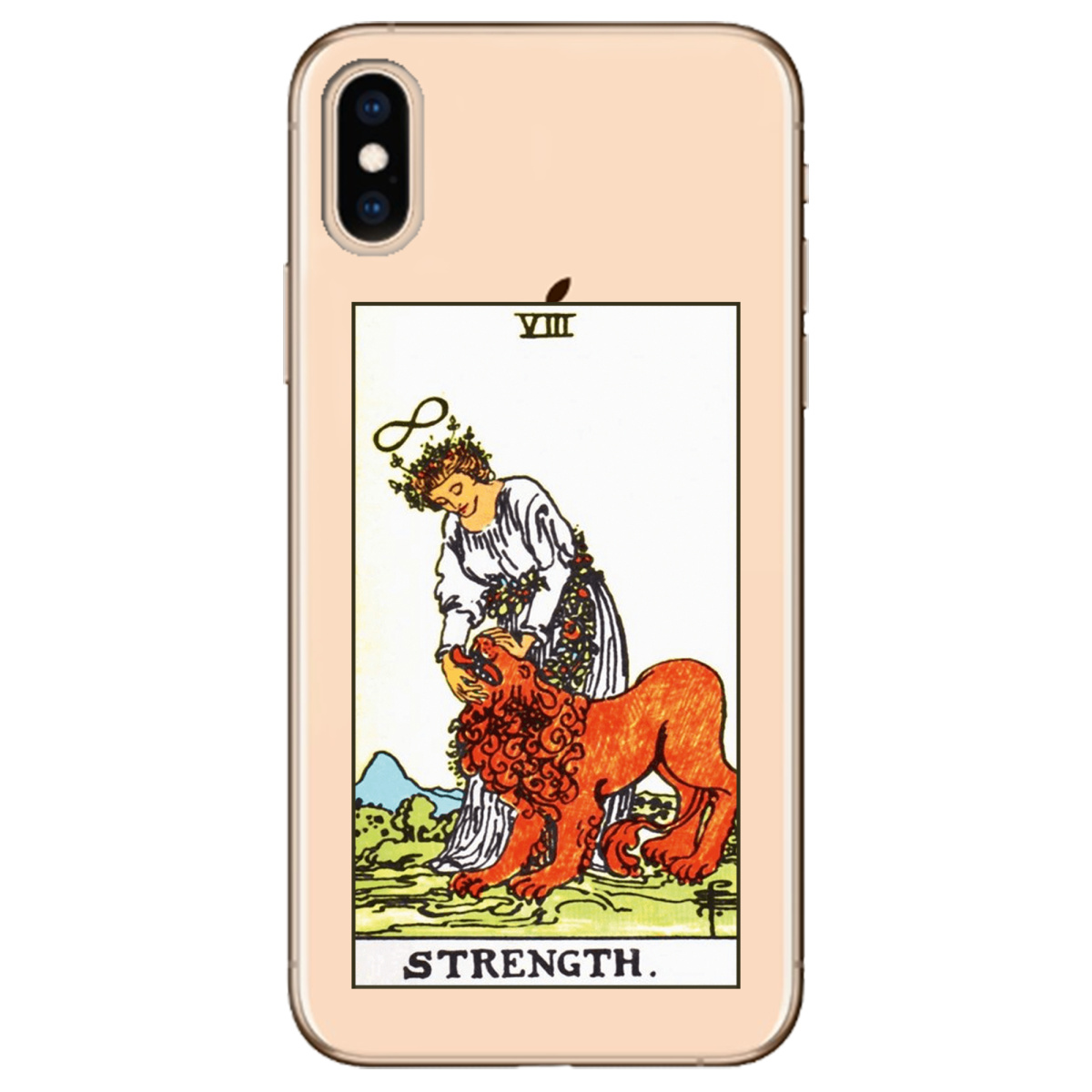 Чехол для Apple iPhone XS прозрачный Таро Сила - фото 1 - Чехлы для телефонов