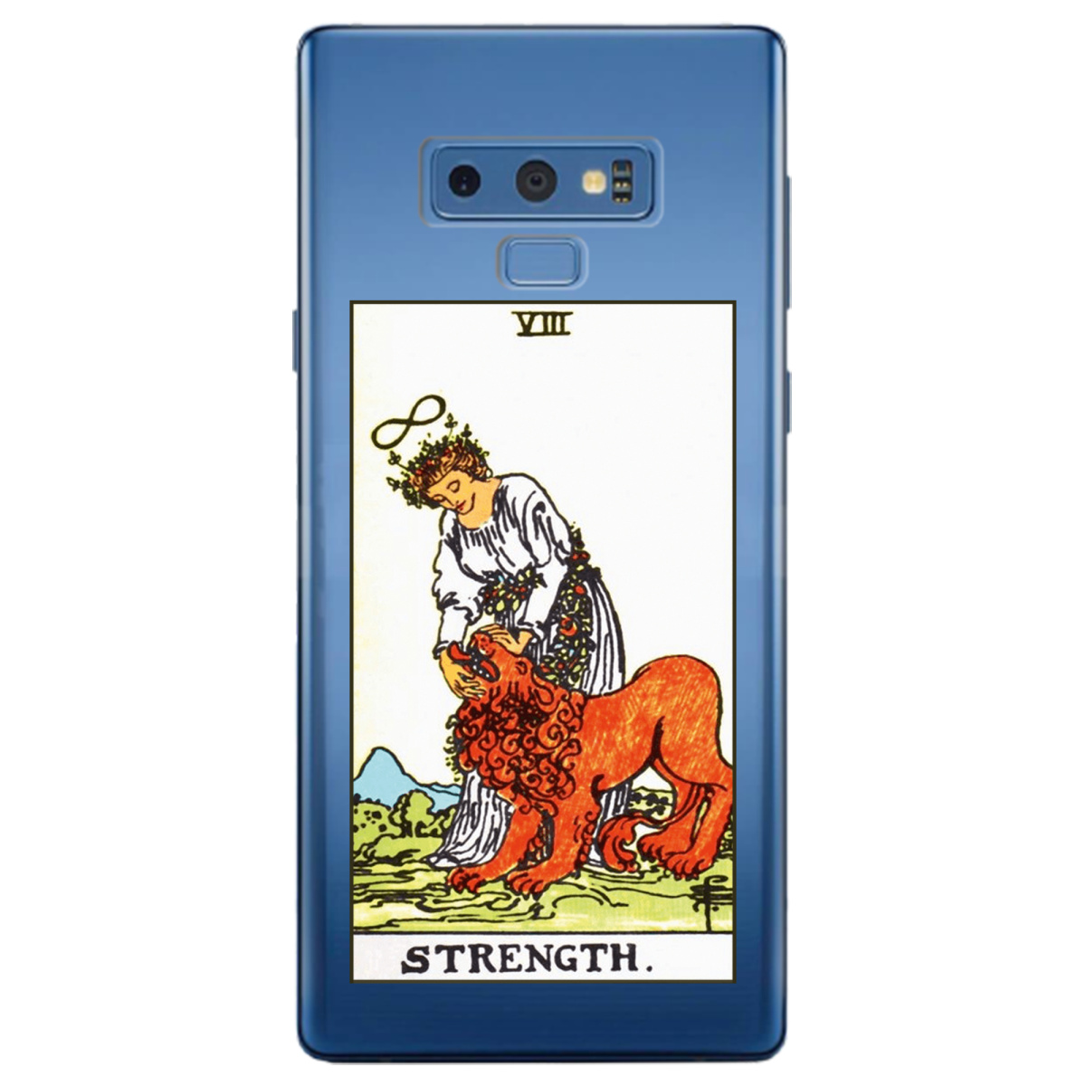Чехол для Samsung Galaxy Note 9 прозрачный Таро Сила - фото 1 - Чехлы для телефонов