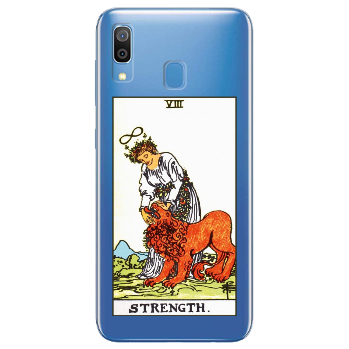 Чехол для Samsung Galaxy A30 прозрачный Таро Сила - фото 1 - Чехлы для телефонов
