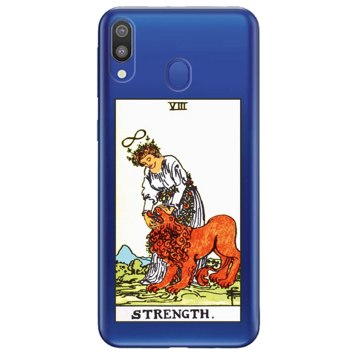 Чехол для Samsung Galaxy M20 прозрачный Таро Сила - фото 1 - Чехлы для телефонов