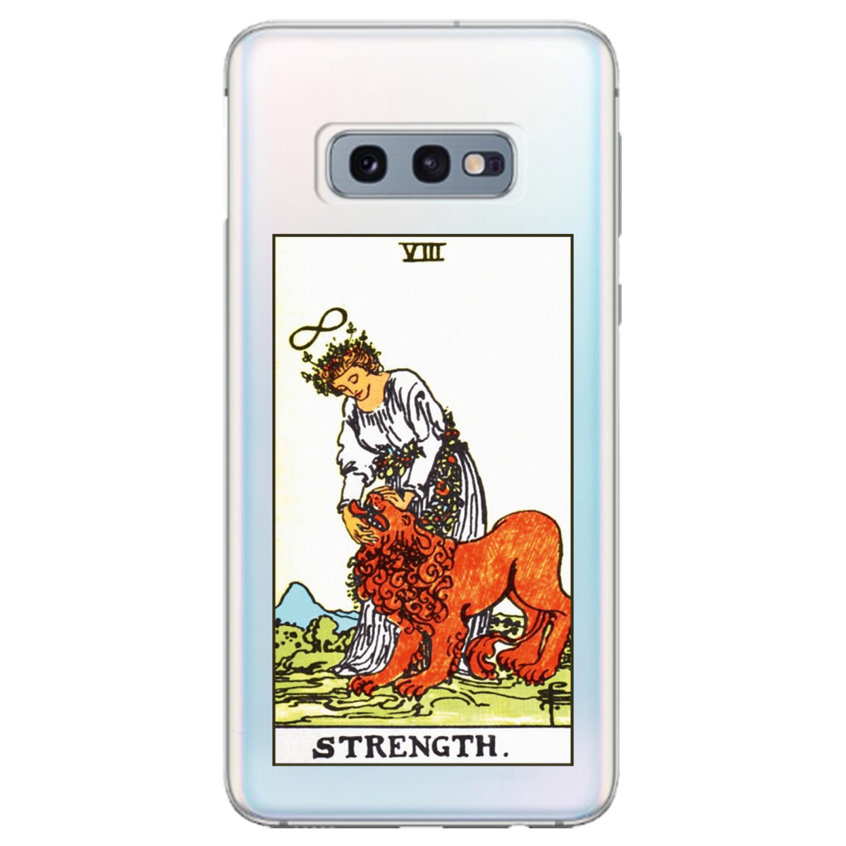 Чехол для Samsung Galaxy S10e прозрачный Таро Сила - фото 1 - Чехлы для телефонов