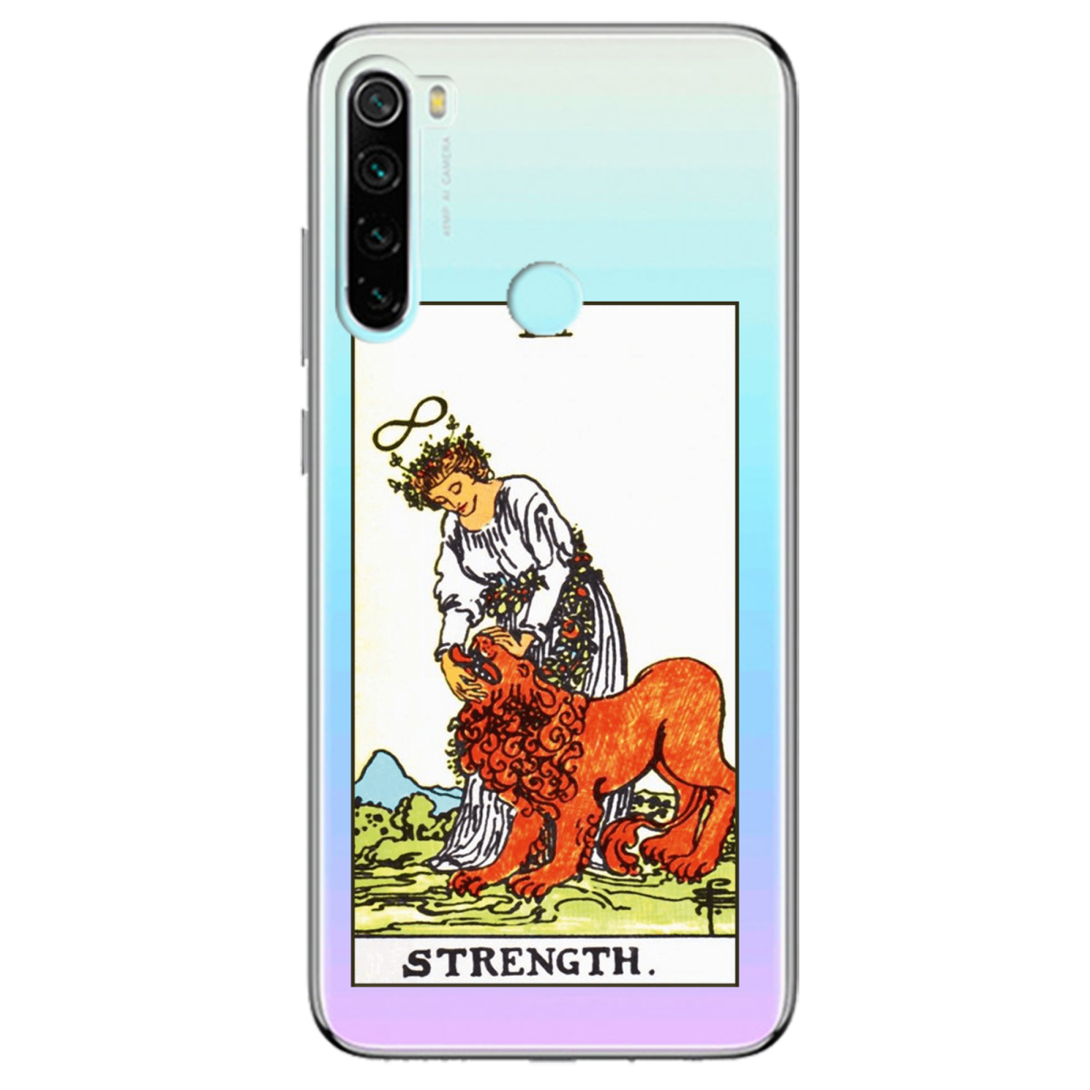 Чохол для Xiaomi Redmi Note 8 прозорий Таро Сила - фото 1 - Чохли для телефонів