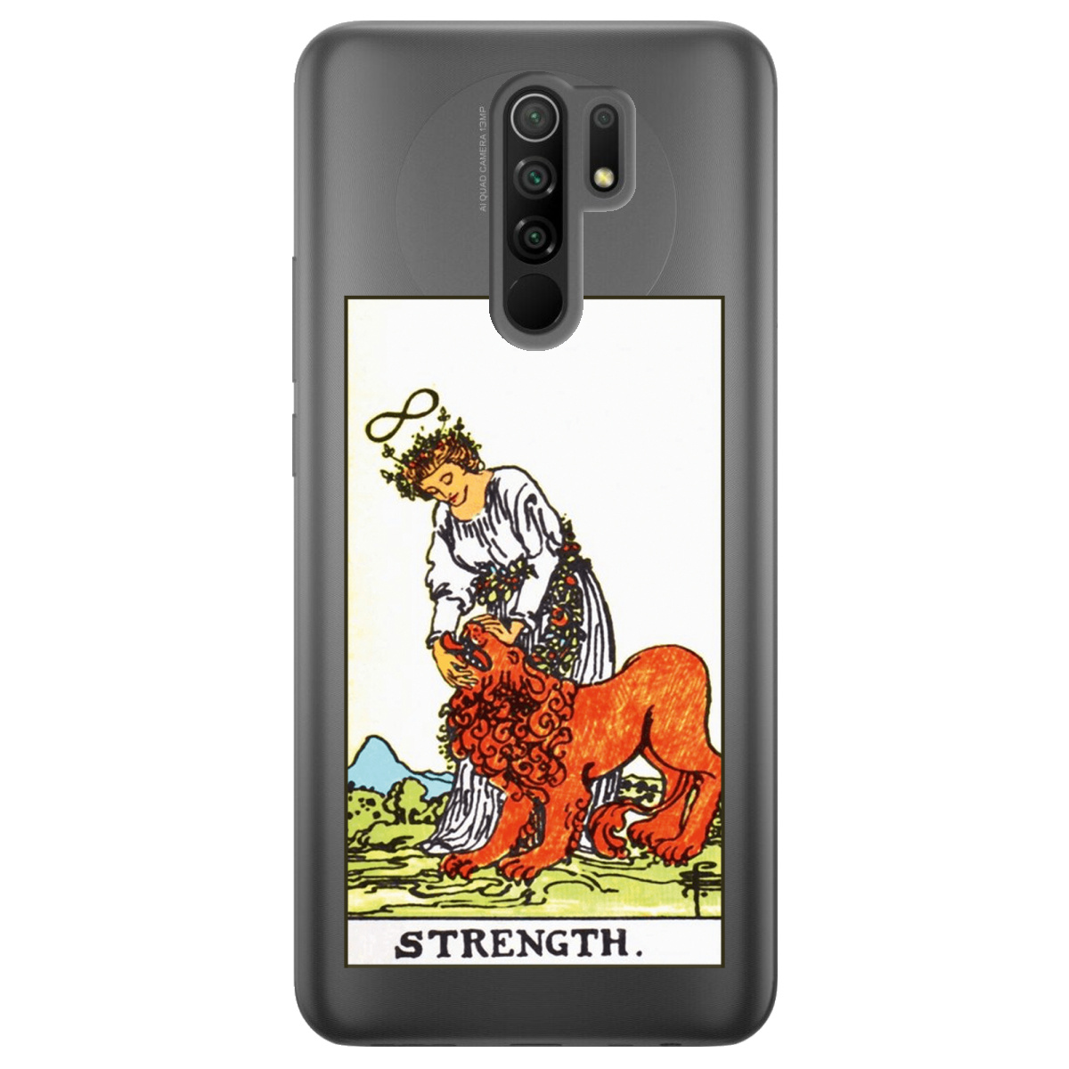 Чохол для Xiaomi Redmi 9 прозорий Таро Сила - фото 1 - Чохли для телефонів