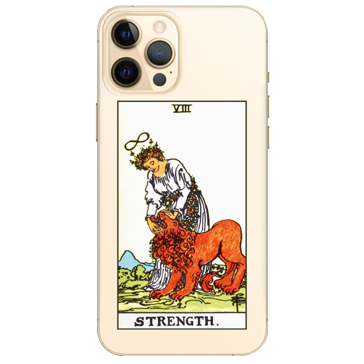 Чохол для Apple iPhone 12 Pro прозорий Таро Сила - фото 1 - Чохли для телефонів