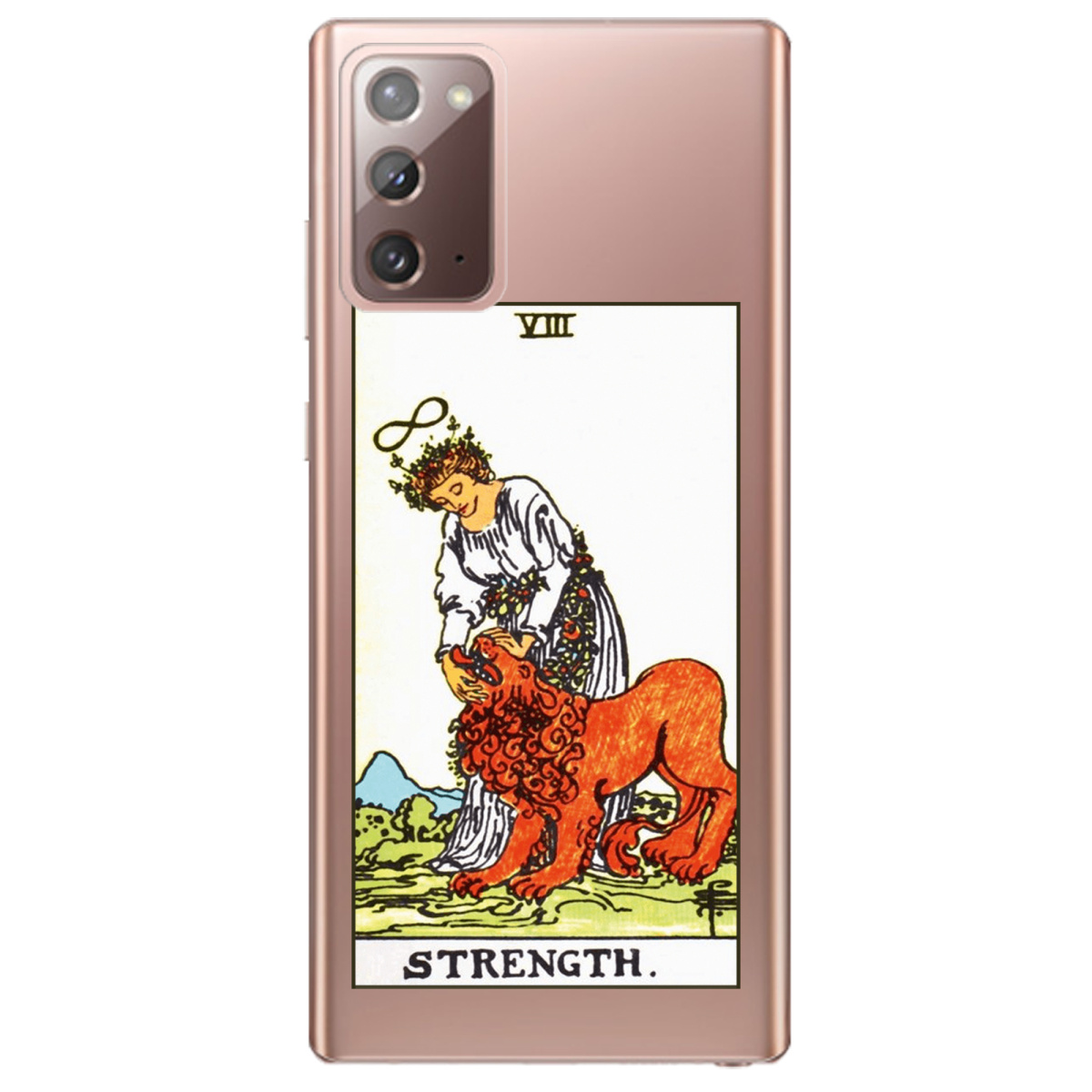 Чохол для Samsung Galaxy Note 20 прозорий Таро Сила - фото 1 Чохол для Samsung Galaxy Note 20 прозорий Таро Сила - фото 1 - Чохли для телефонів