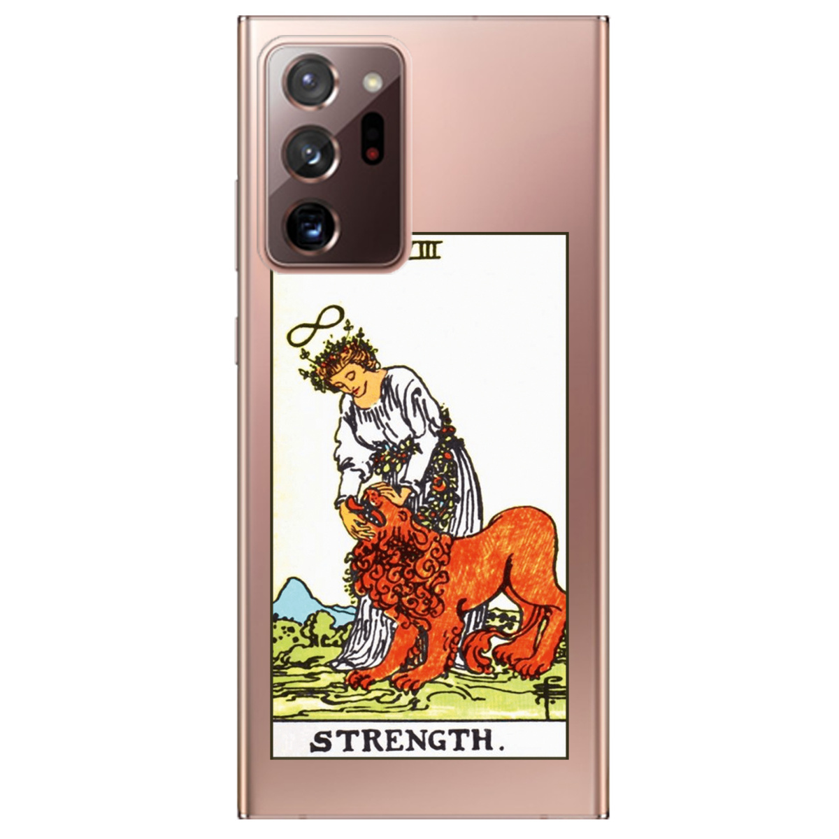 Чехол для Samsung Galaxy Note 20 Ultra прозрачный Таро Сила - фото 1 - Чехлы для телефонов