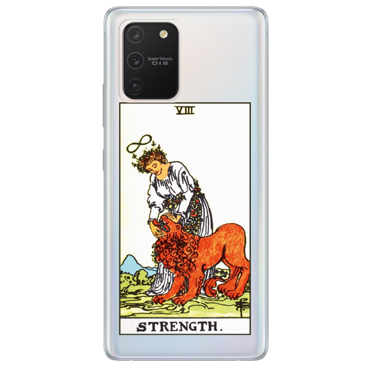 Чохол для Samsung Galaxy S10 Lite прозорий Таро Сила - фото 1 Чохол для Samsung Galaxy S10 Lite прозорий Таро Сила - фото 1 - Чохли для телефонів