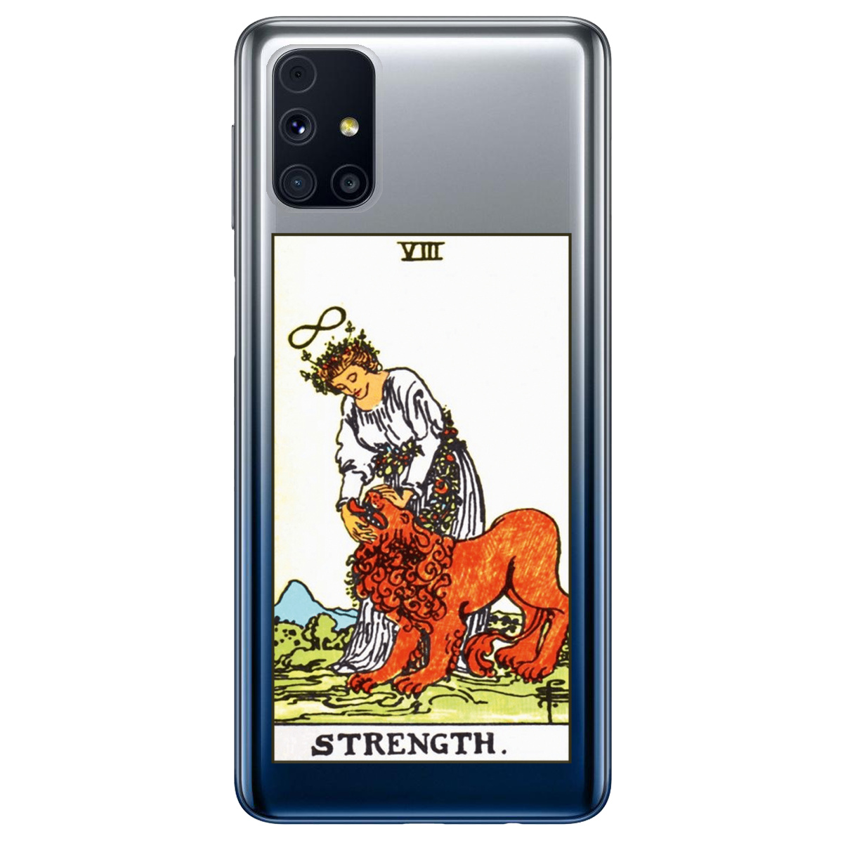 Чехол для Samsung Galaxy M31s прозрачный Таро Сила - фото 1 - Чехлы для телефонов