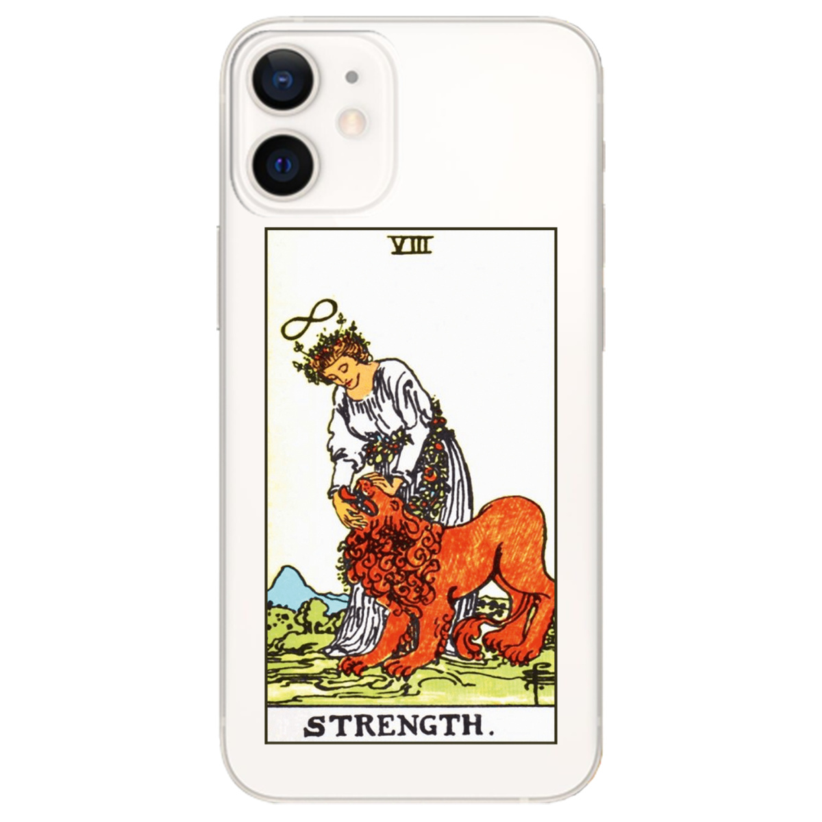 Чохол для Apple iPhone 12 Mini прозорий Таро Сила - фото 1 - Чохли для телефонів