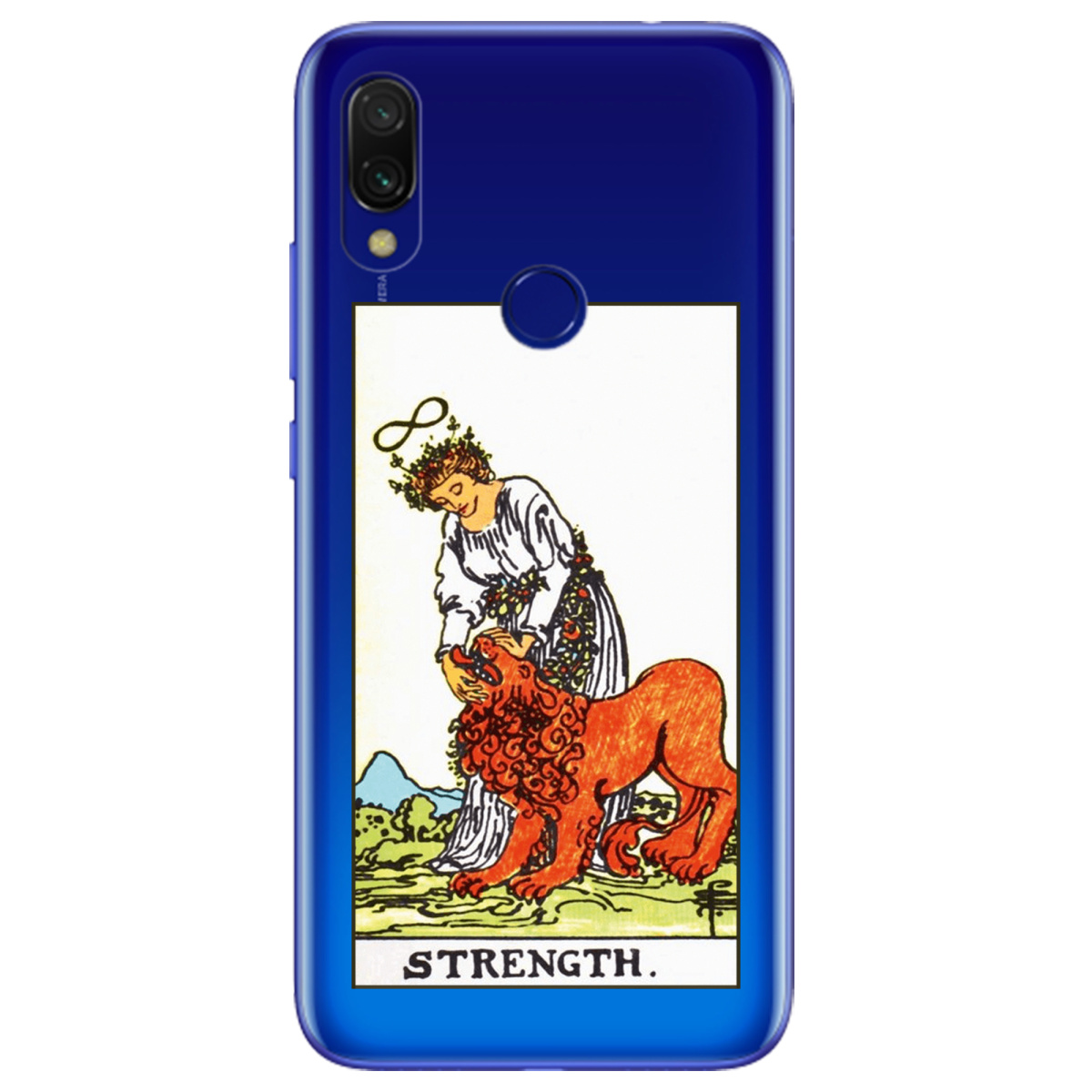 Чохол для Xiaomi Redmi Note 7/7Pro прозорий Таро Сила - фото 1 Чохол для Xiaomi Redmi Note 7/7Pro прозорий Таро Сила - фото 1 - Чохли для телефонів