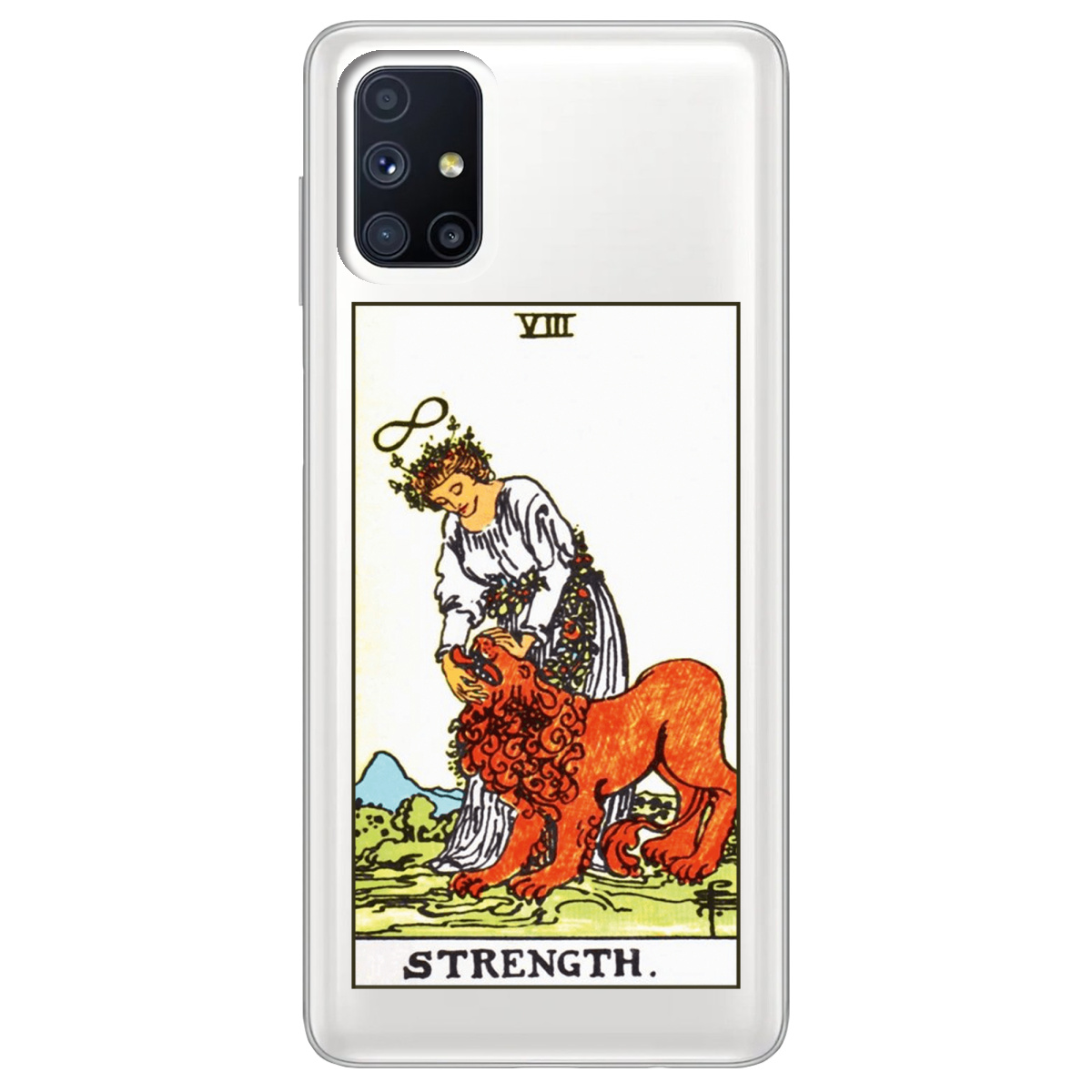 Чехол для Samsung Galaxy M51 прозрачный Таро Сила - фото 1 - Чехлы для телефонов