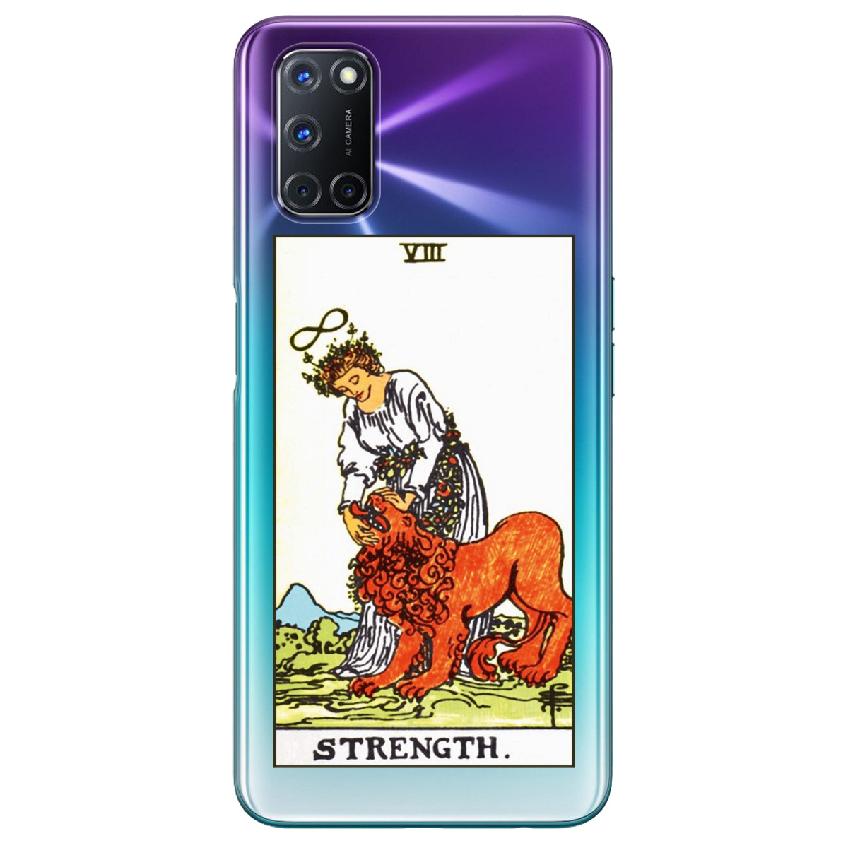 Чохол для Oppo A52/ A72/ A92 прозорий Таро Сила - фото 1 - Чохли для телефонів