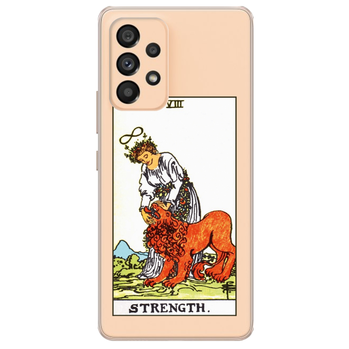 Чехол для Samsung Galaxy A53 прозрачный Таро Сила - фото 1 - Чехлы для телефонов