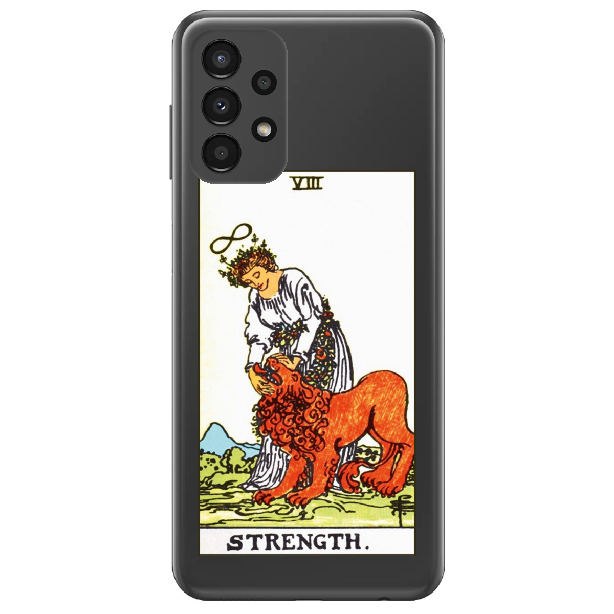Чехол для Samsung Galaxy A13 4G прозрачный Таро Сила - фото 1 Чехол для Samsung Galaxy A13 4G прозрачный Таро Сила - фото 1 - Чехлы для телефонов