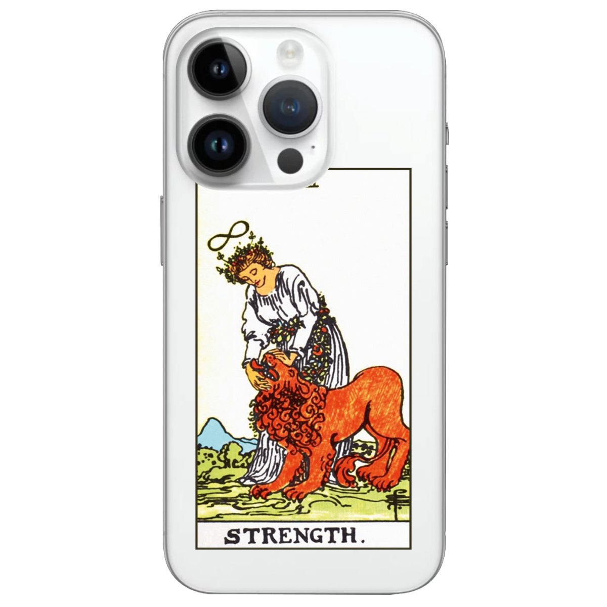 Чохол для Apple iPhone 14 Pro Max прозорий Таро Сила - фото 1 - Чохли для телефонів