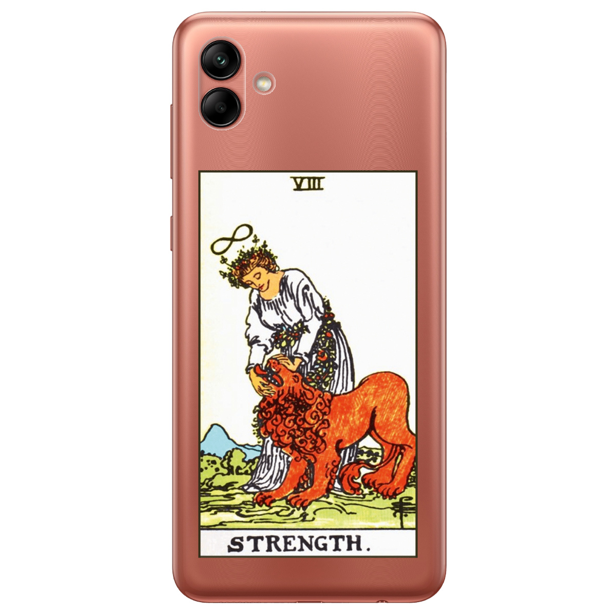 Чехол для Samsung Galaxy A04 прозрачный Таро Сила - фото 1 - Чехлы для телефонов